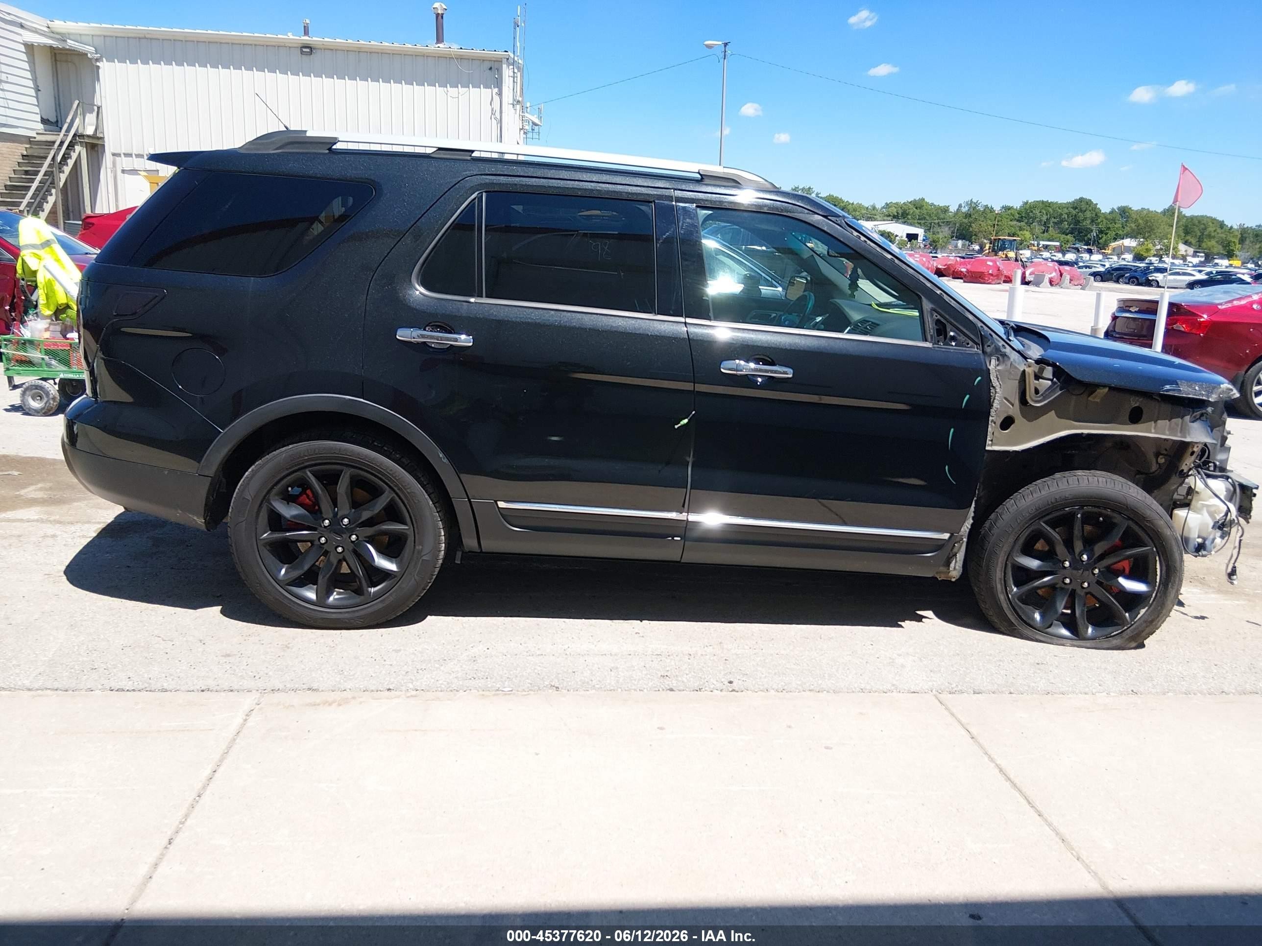 2015 Ford Explorer Limited Black vin: 1FM5K7F87FGB46252