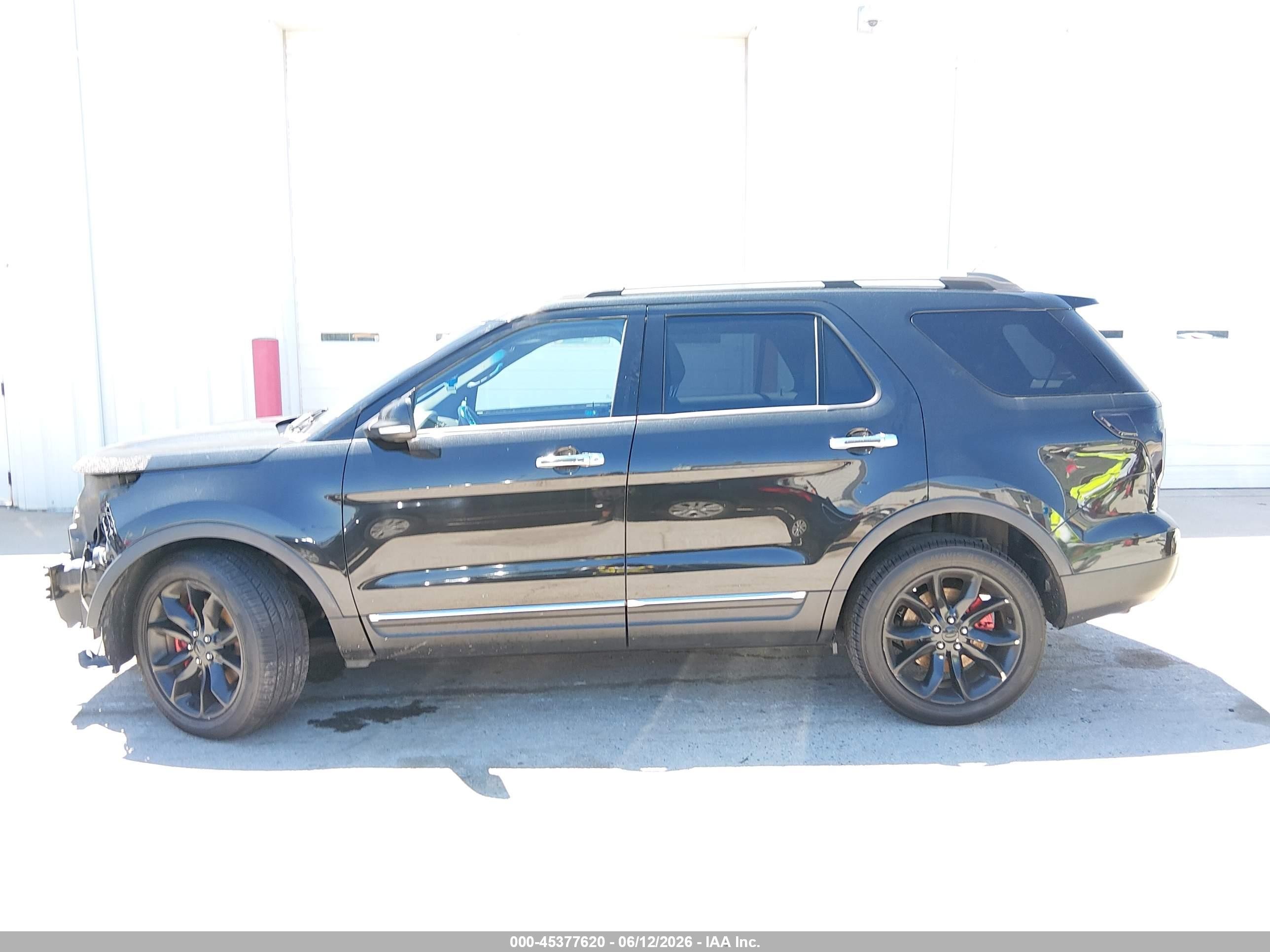 2015 Ford Explorer Limited Black vin: 1FM5K7F87FGB46252