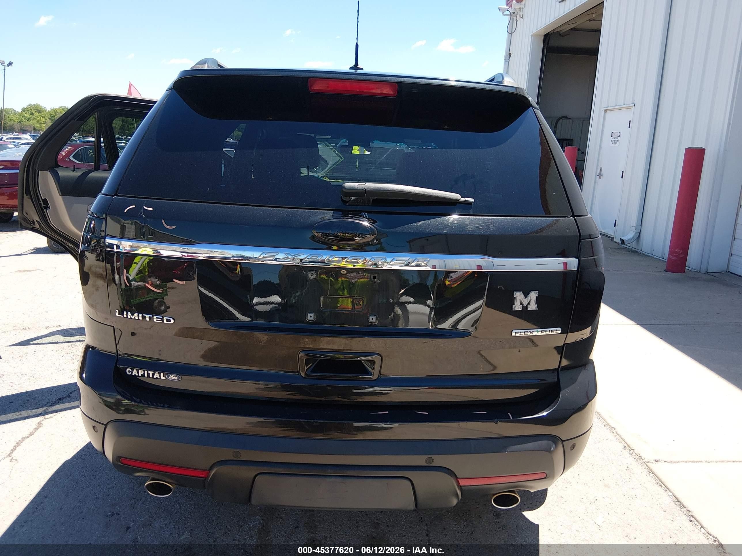 2015 Ford Explorer Limited Black vin: 1FM5K7F87FGB46252