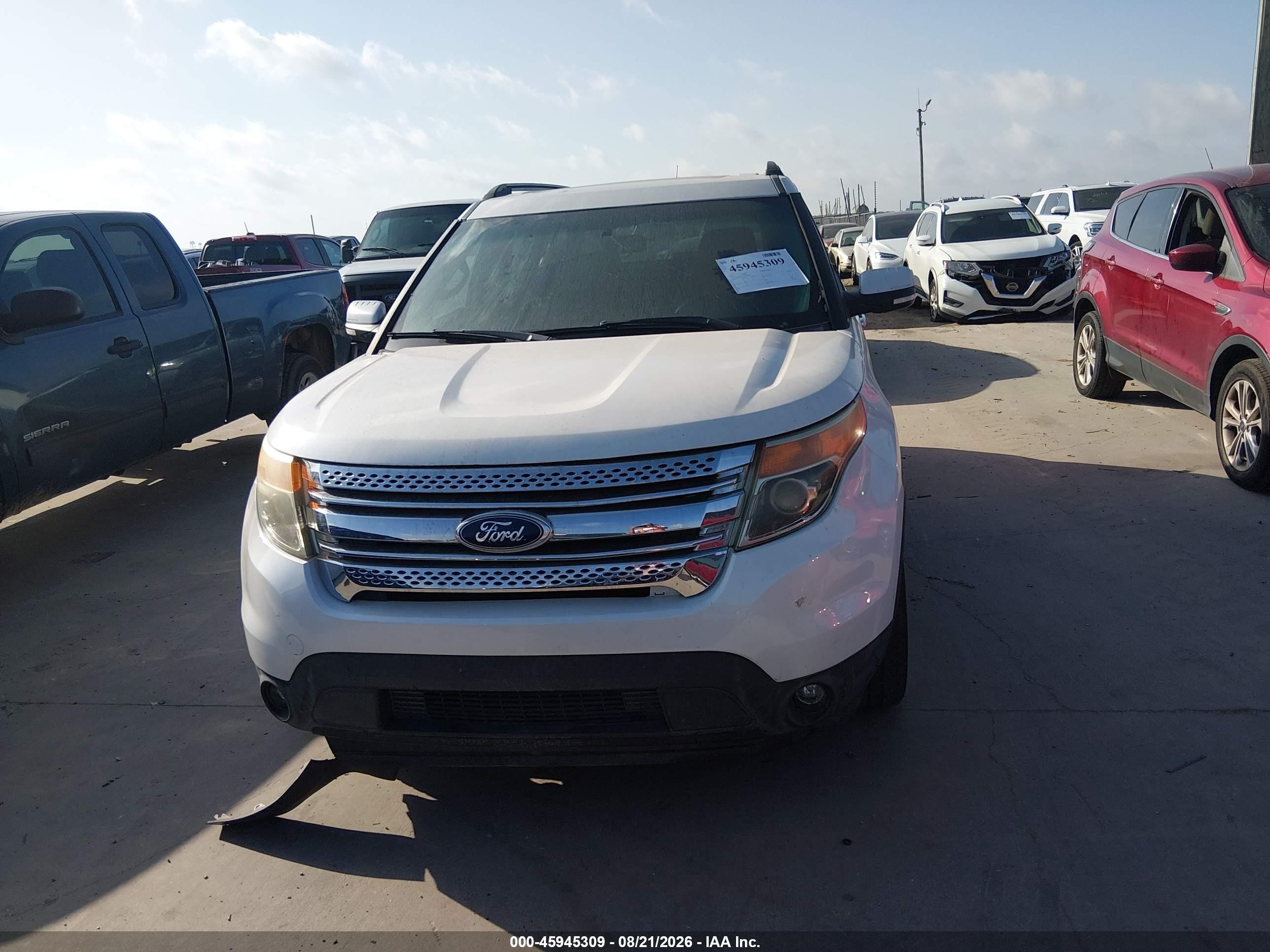 2015 Ford Explorer Limited White vin: 1FM5K7F87FGB80272