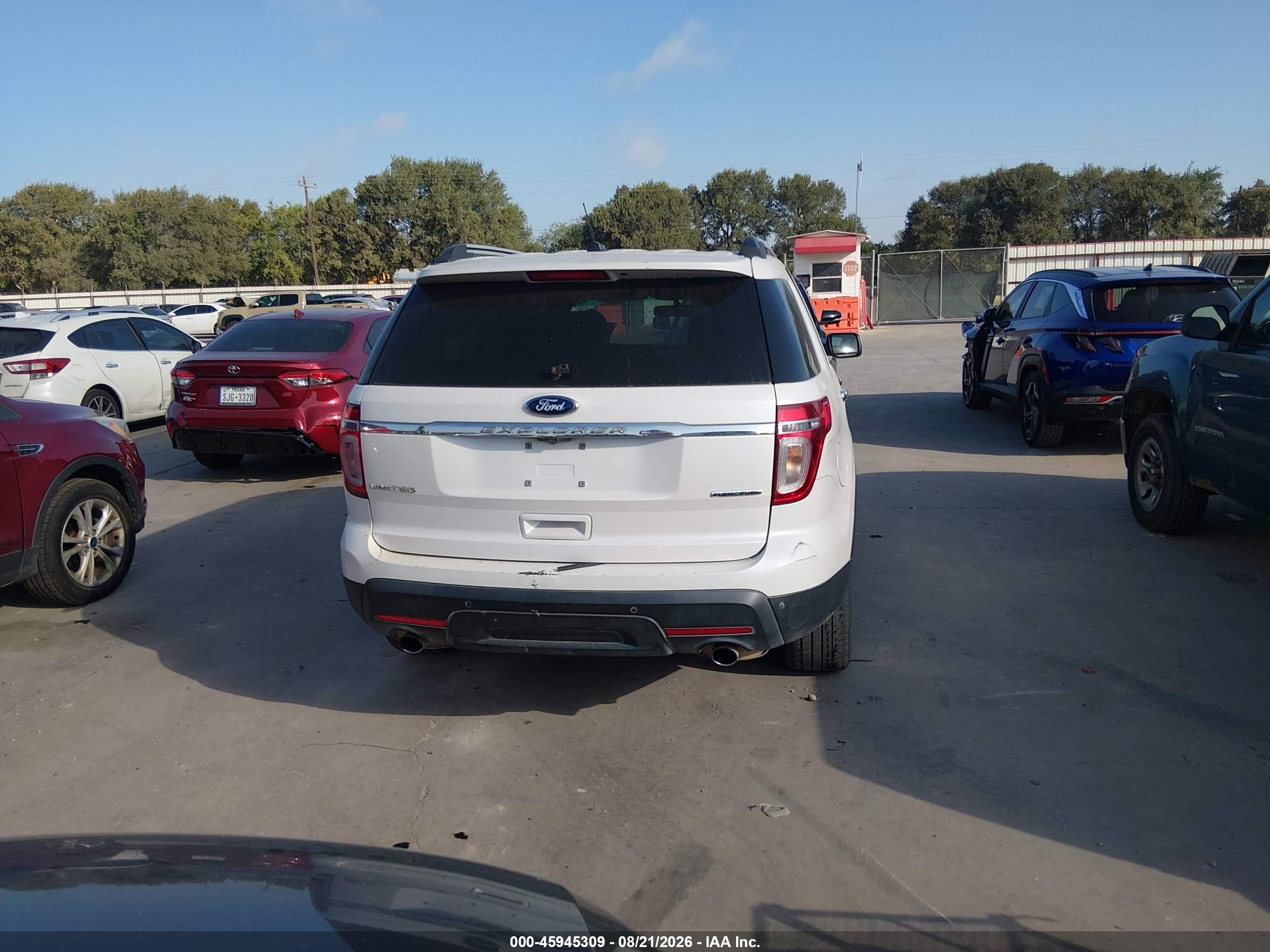 2015 Ford Explorer Limited White vin: 1FM5K7F87FGB80272