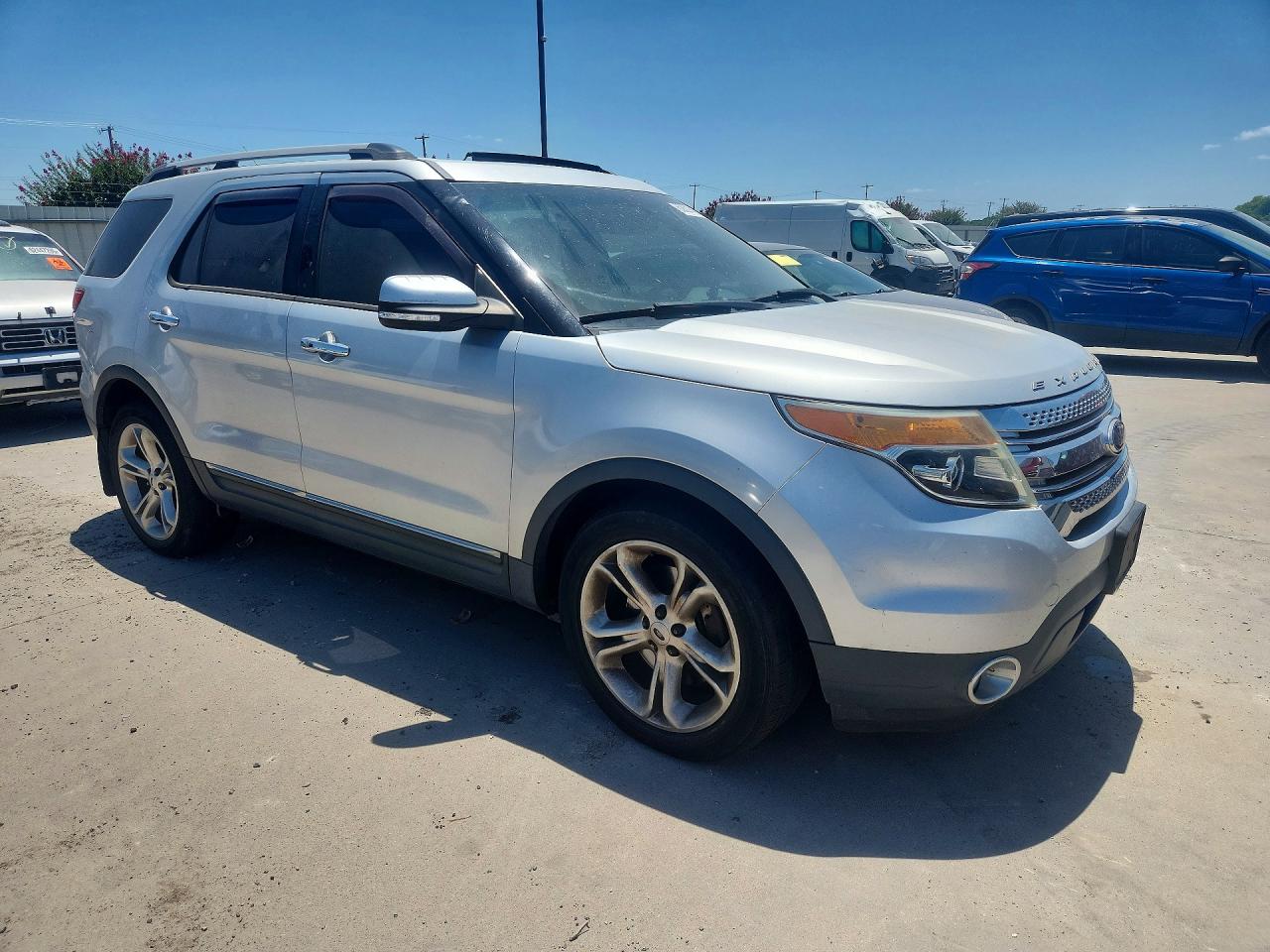 2015 Ford Explorer Limited Silver vin: 1FM5K7F87FGC06773