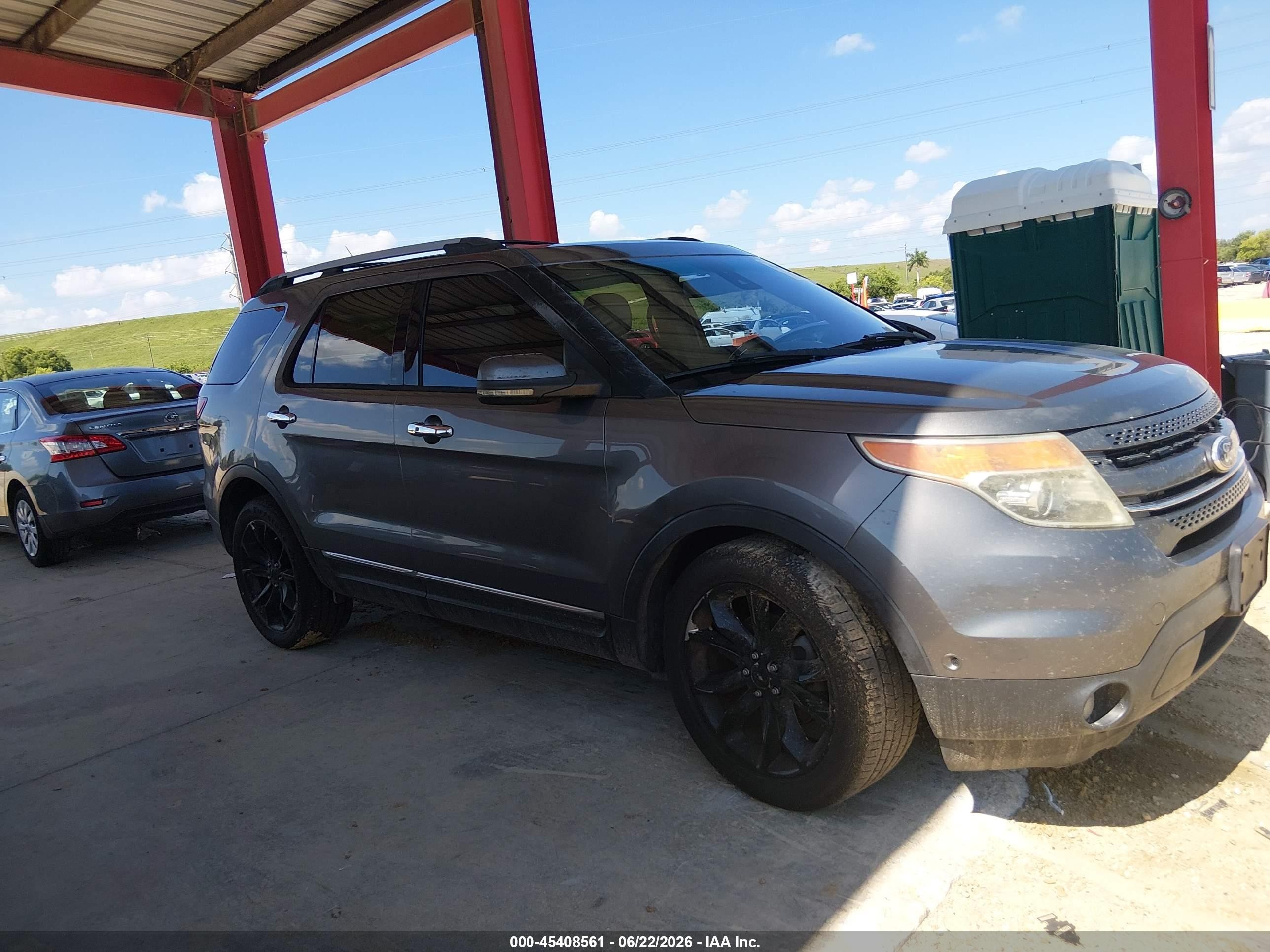 2013 Ford Explorer Limited Gray vin: 1FM5K7F88DGA10600