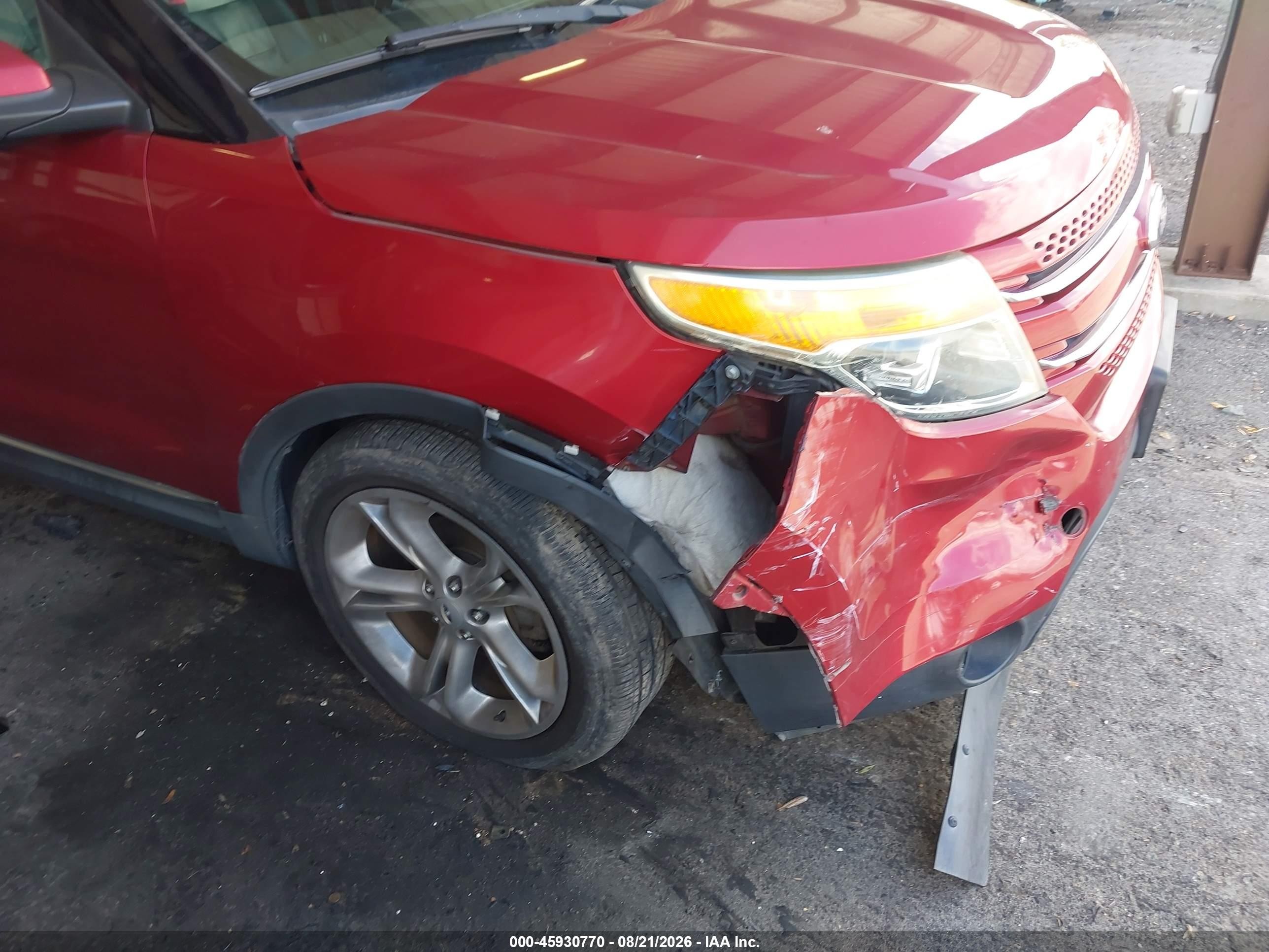 2013 Ford Explorer Limited Burgundy vin: 1FM5K7F88DGA53351