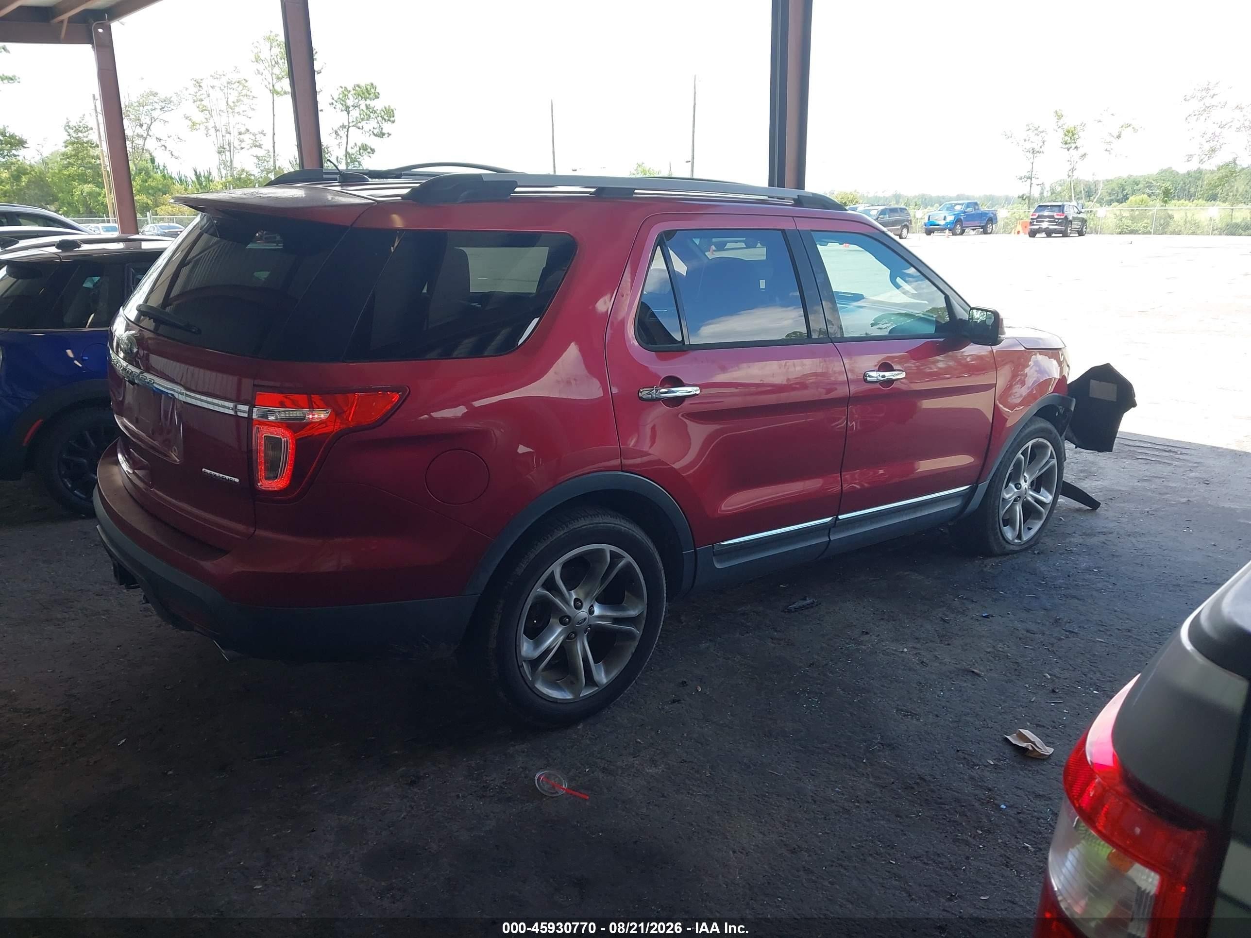 2013 Ford Explorer Limited Burgundy vin: 1FM5K7F88DGA53351