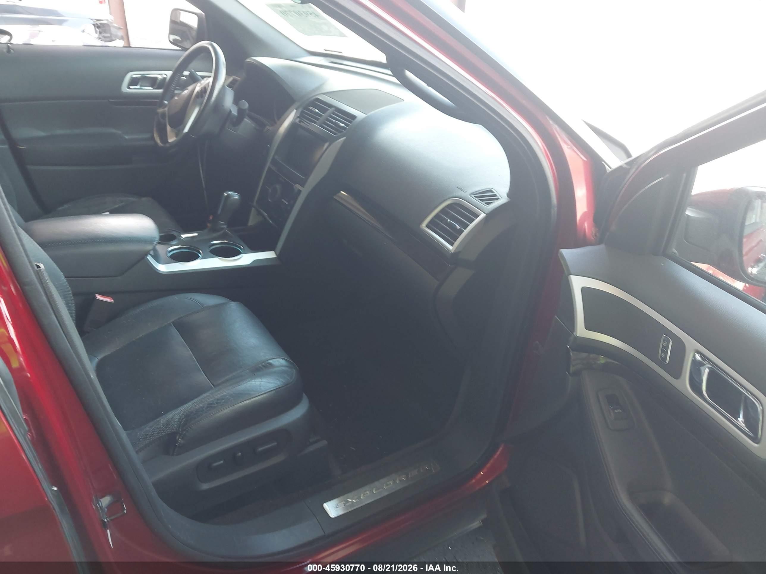 2013 Ford Explorer Limited Burgundy vin: 1FM5K7F88DGA53351