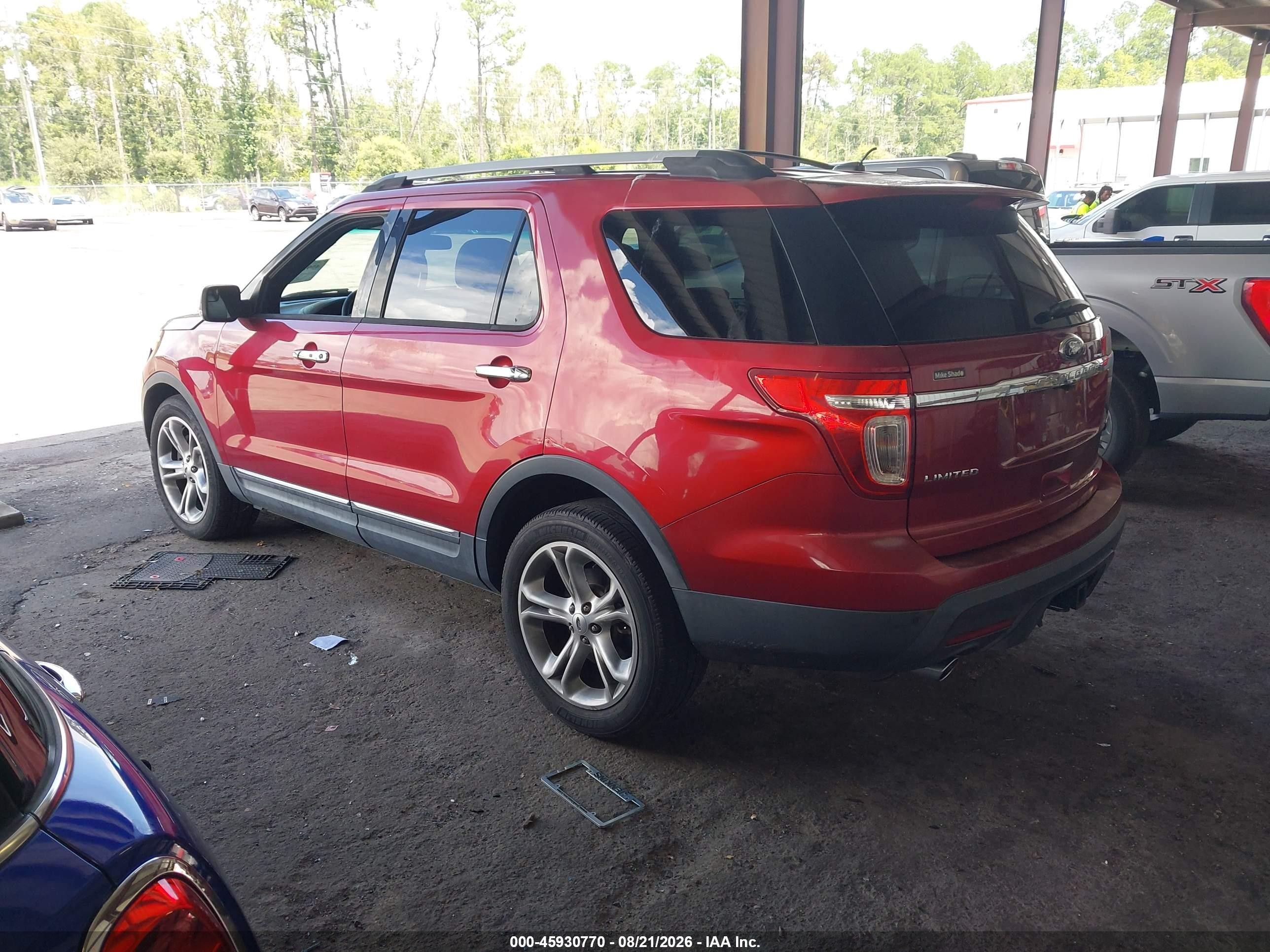 2013 Ford Explorer Limited Burgundy vin: 1FM5K7F88DGA53351