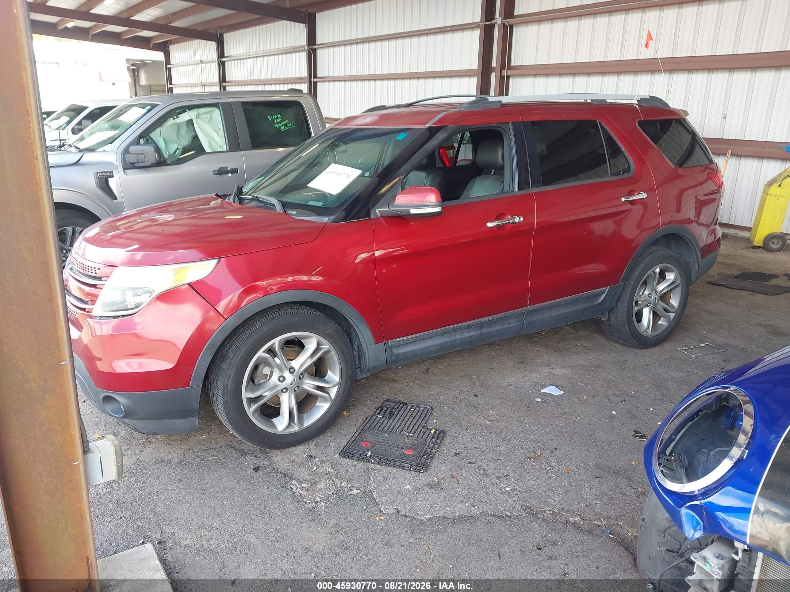 2013 Ford Explorer Limited Burgundy vin: 1FM5K7F88DGA53351