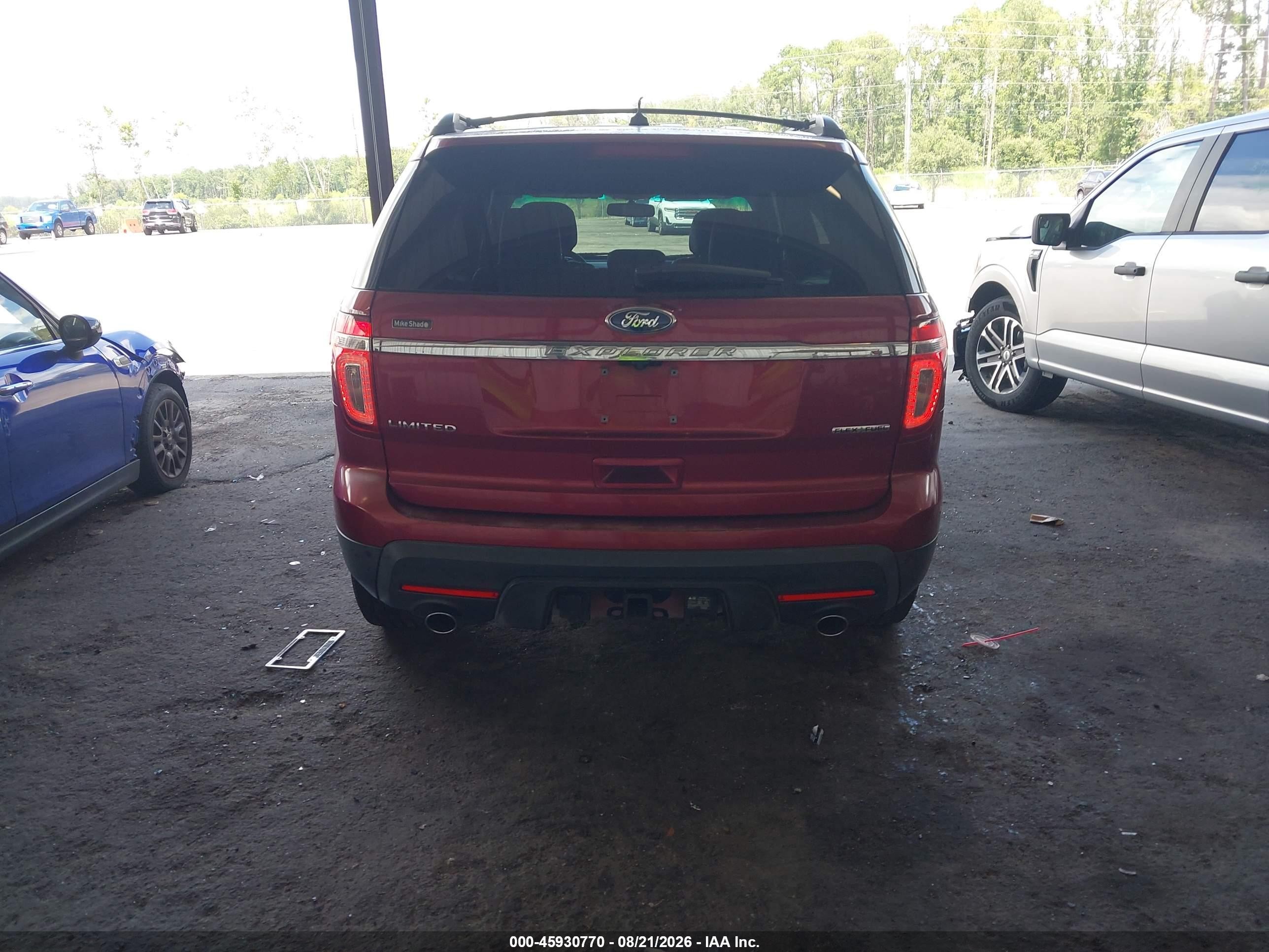 2013 Ford Explorer Limited Burgundy vin: 1FM5K7F88DGA53351