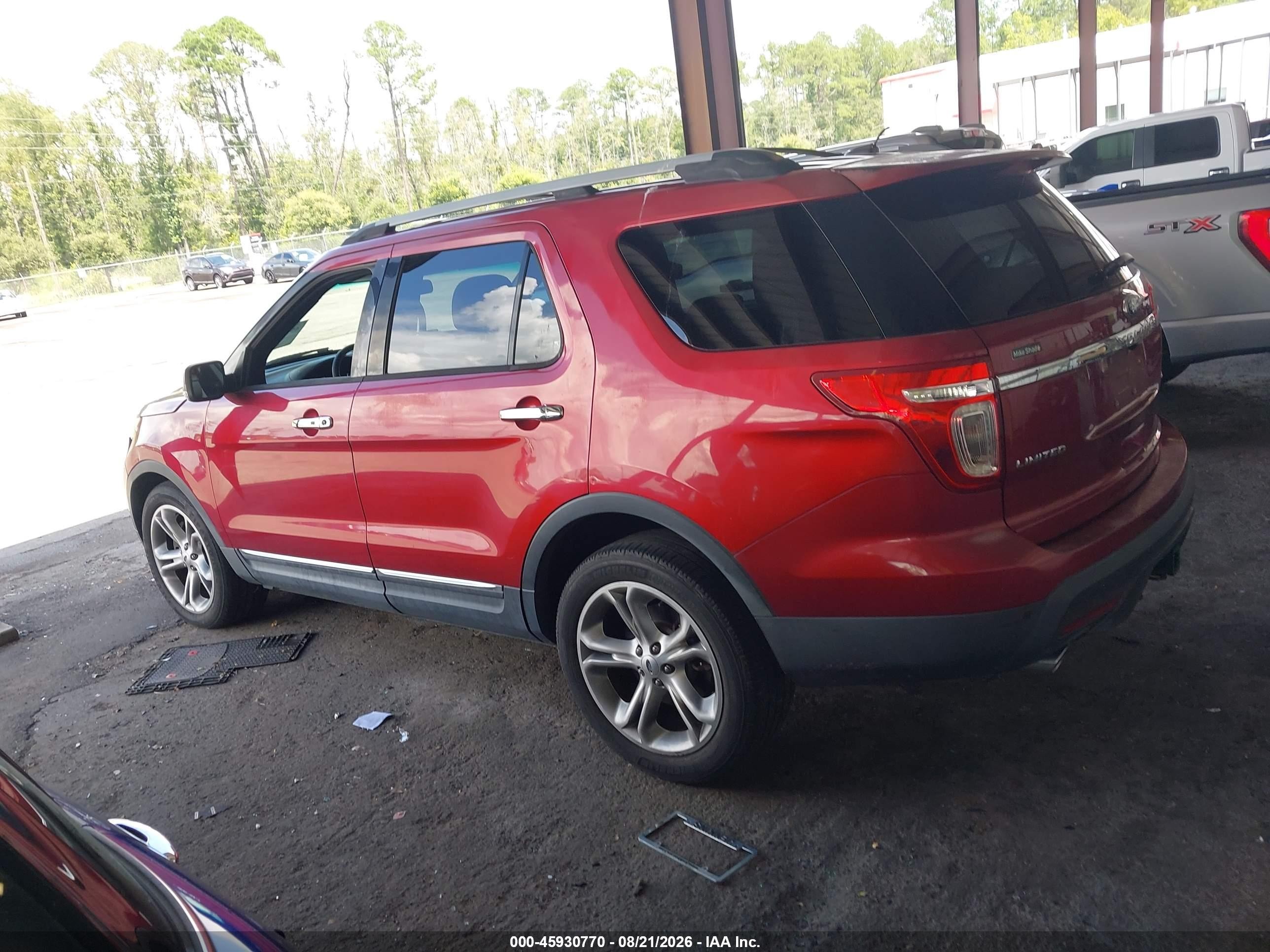 2013 Ford Explorer Limited Burgundy vin: 1FM5K7F88DGA53351
