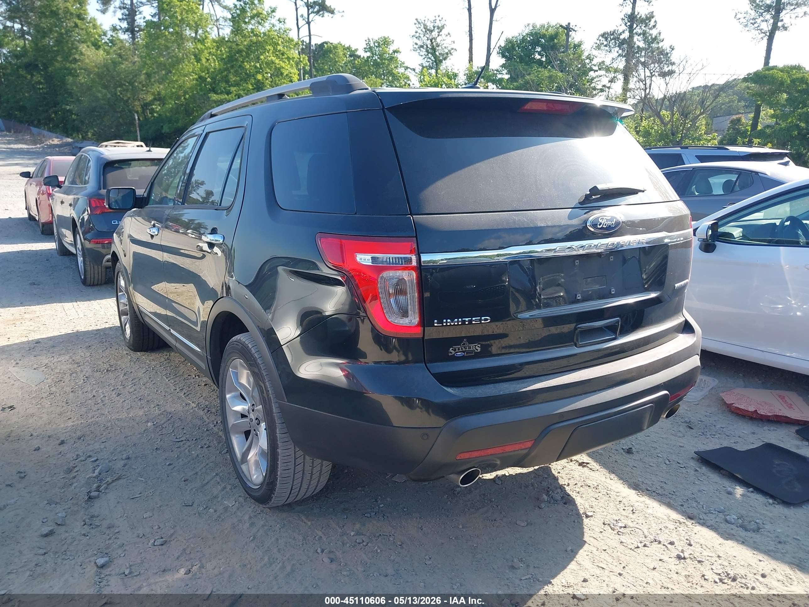 2013 Ford Explorer Limited Black vin: 1FM5K7F88DGB51425
