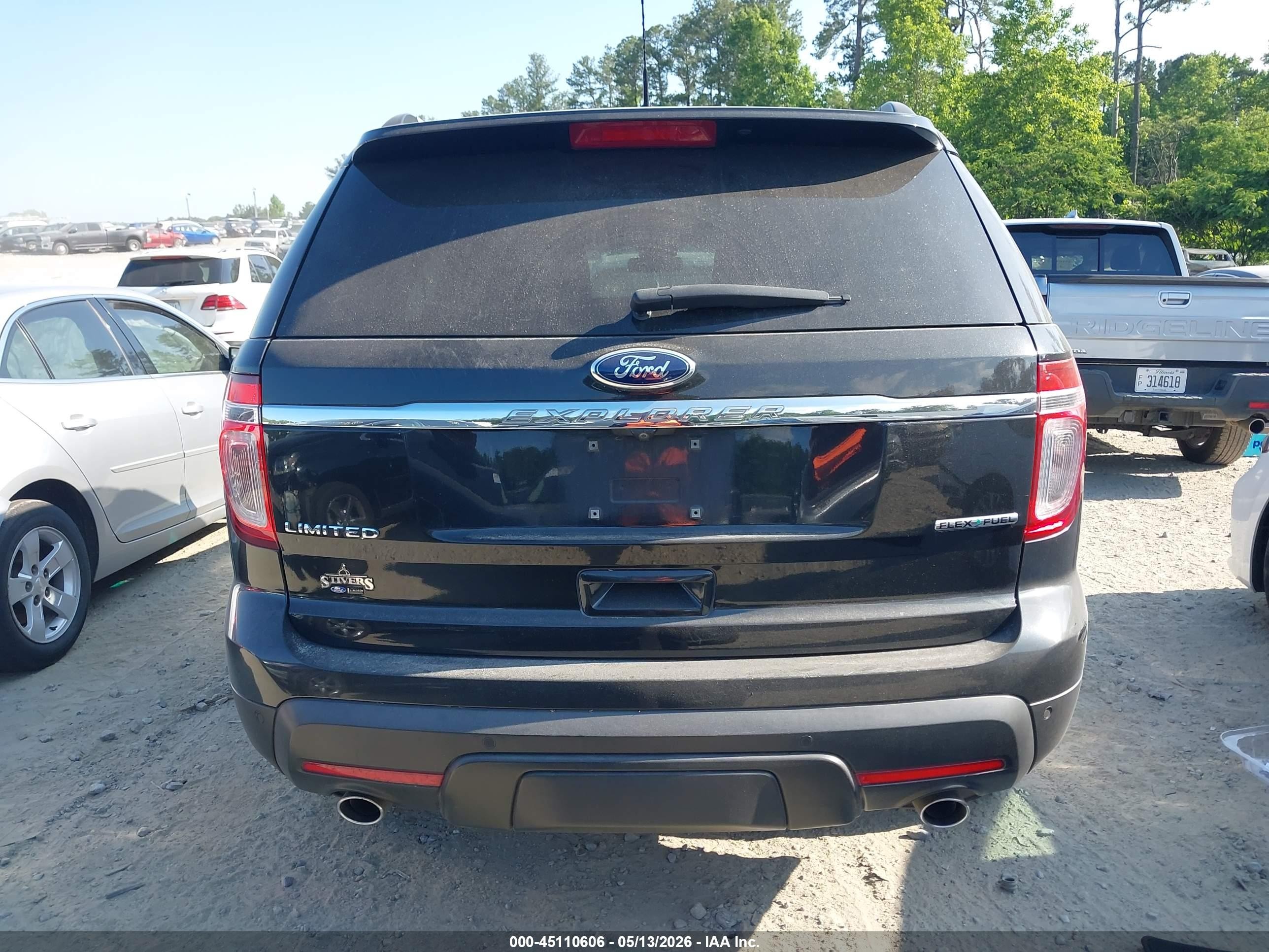 2013 Ford Explorer Limited Black vin: 1FM5K7F88DGB51425