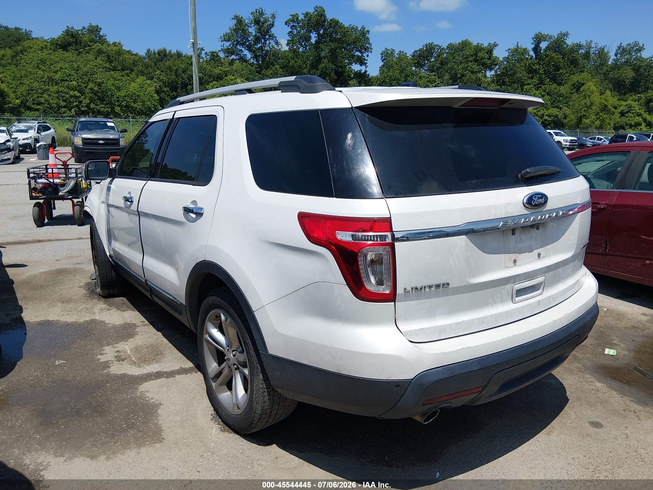 2013 Ford Explorer Limited Белый vin: 1FM5K7F88DGB79631