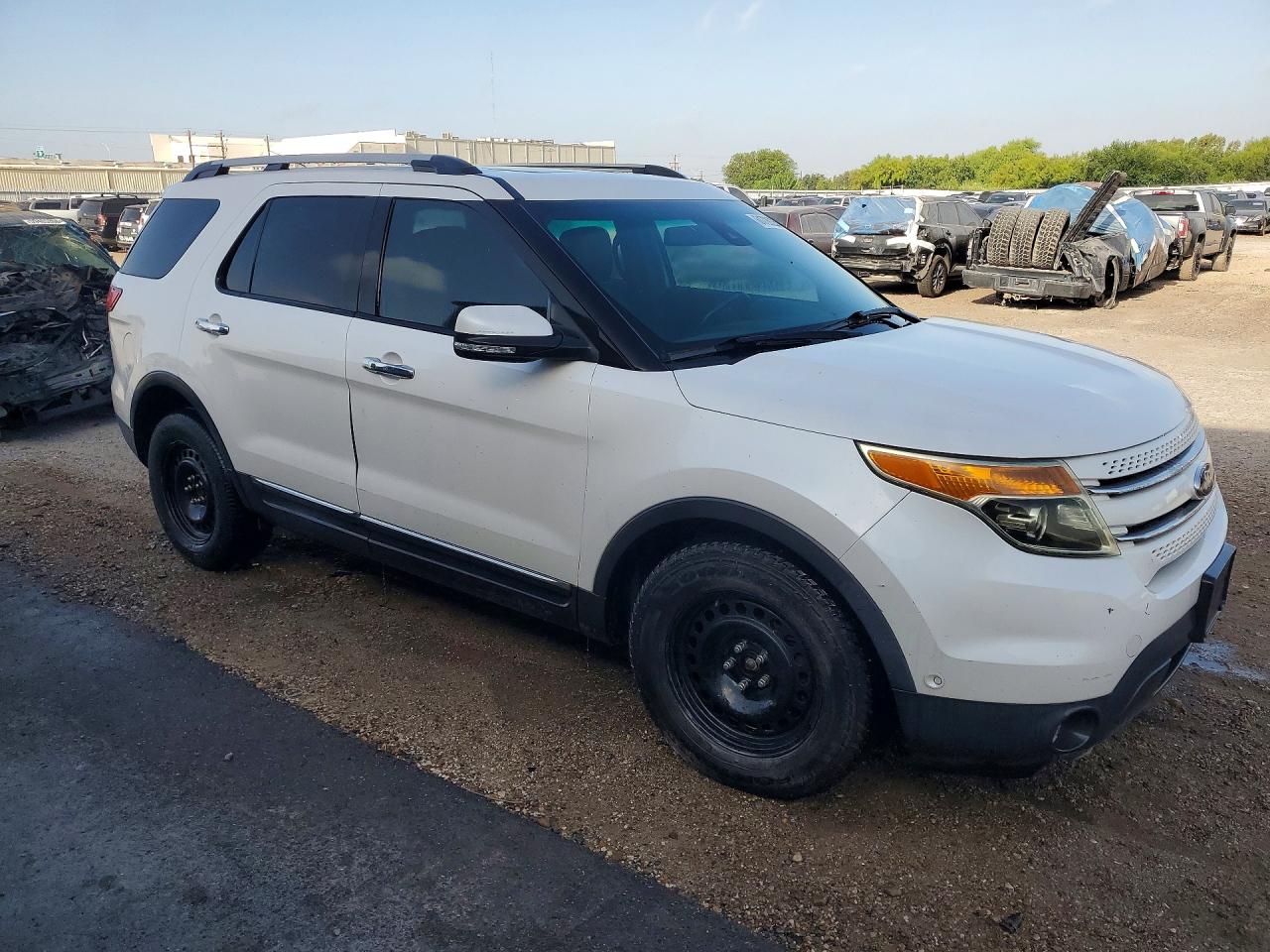 2013 Ford Explorer Limited White vin: 1FM5K7F88DGC33963