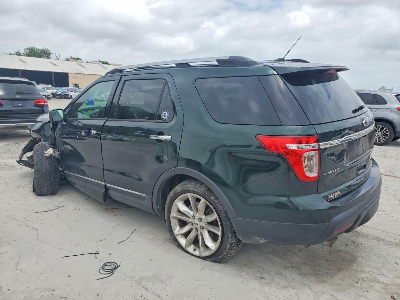 2013 Ford Explorer Limited Green vin: 1FM5K7F88DGC44395