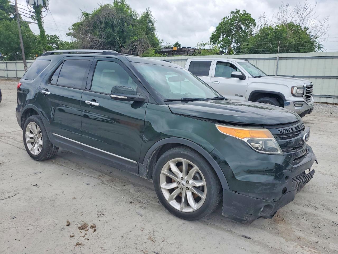 2013 Ford Explorer Limited Green vin: 1FM5K7F88DGC44395