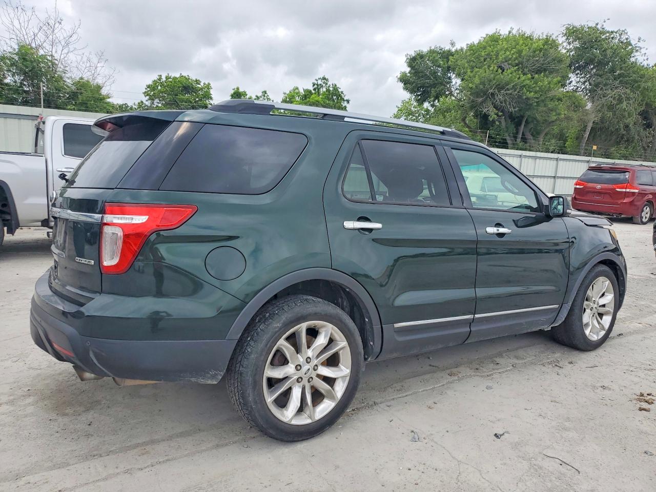 2013 Ford Explorer Limited Green vin: 1FM5K7F88DGC44395