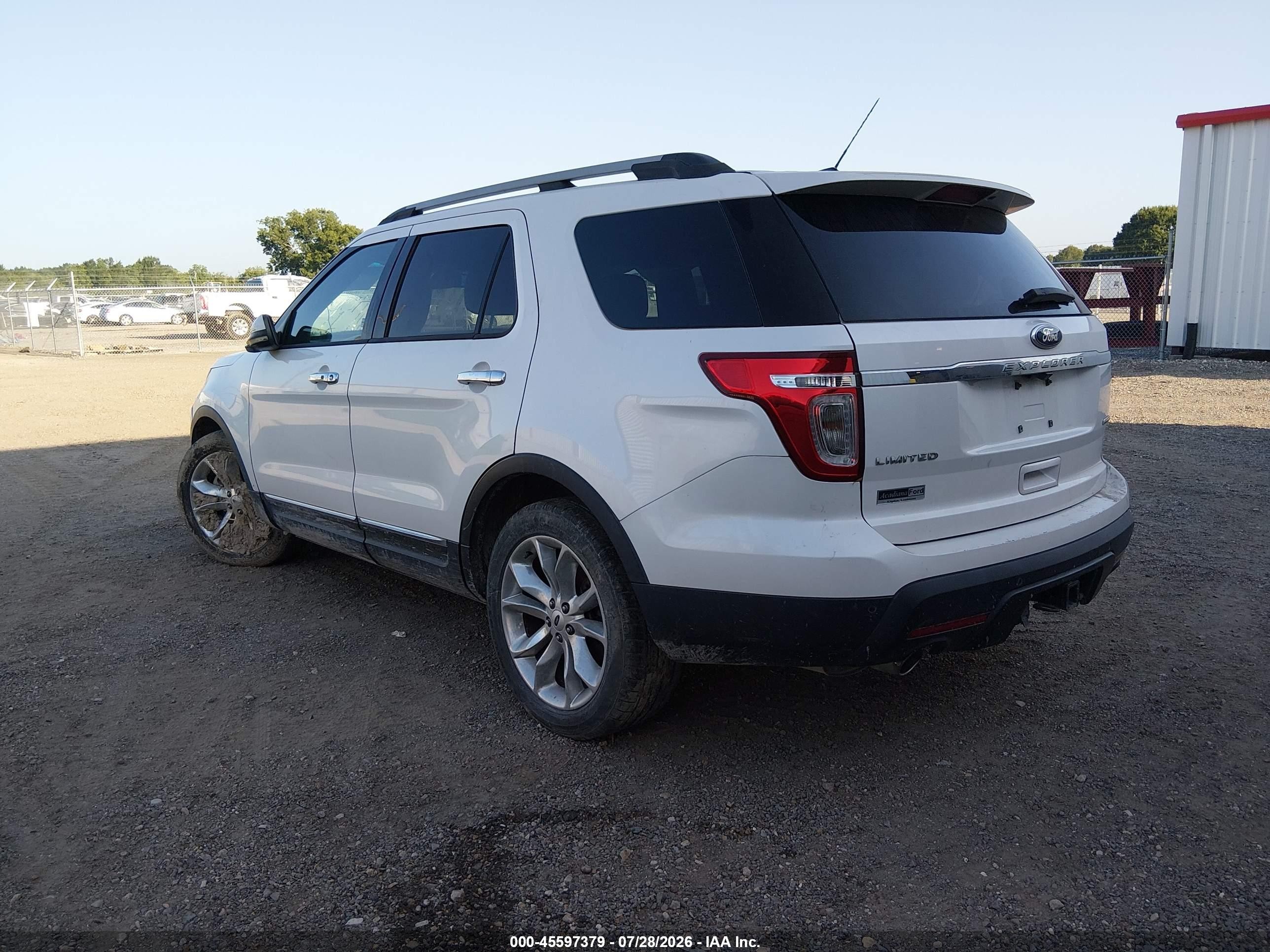 2014 Ford Explorer Limited Белый vin: 1FM5K7F88EGA26216