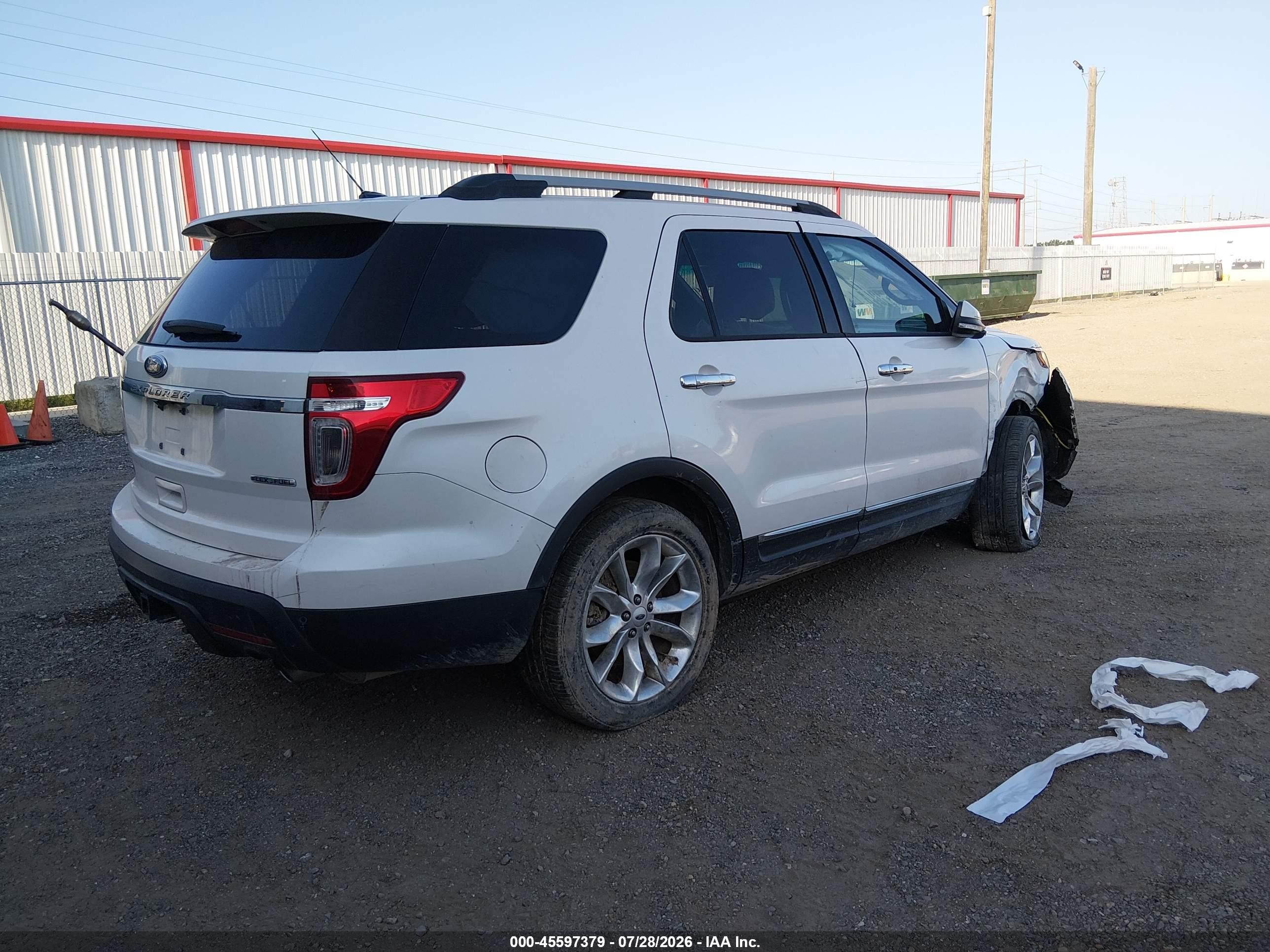 2014 Ford Explorer Limited Белый vin: 1FM5K7F88EGA26216