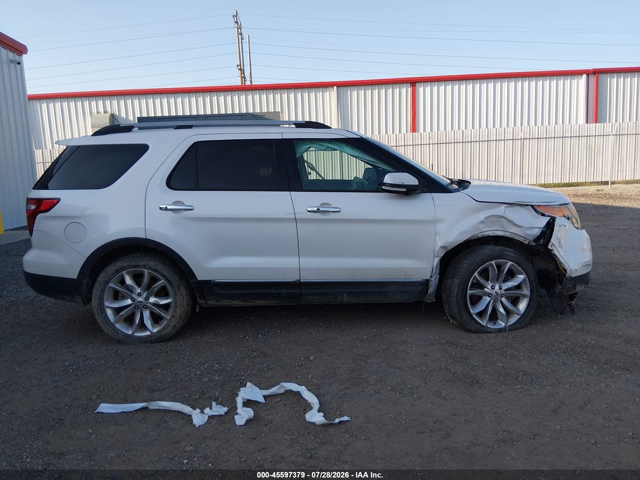 2014 Ford Explorer Limited Белый vin: 1FM5K7F88EGA26216