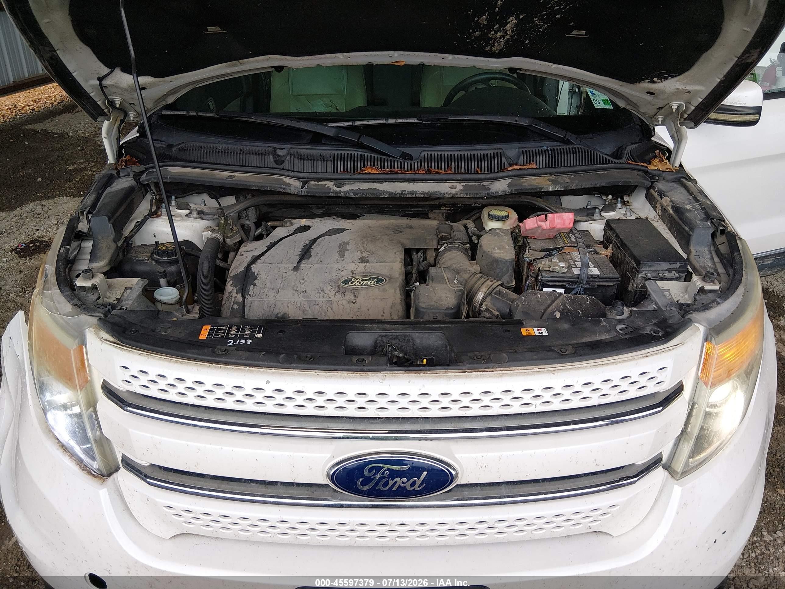 2014 Ford Explorer Limited Белый vin: 1FM5K7F88EGA26216