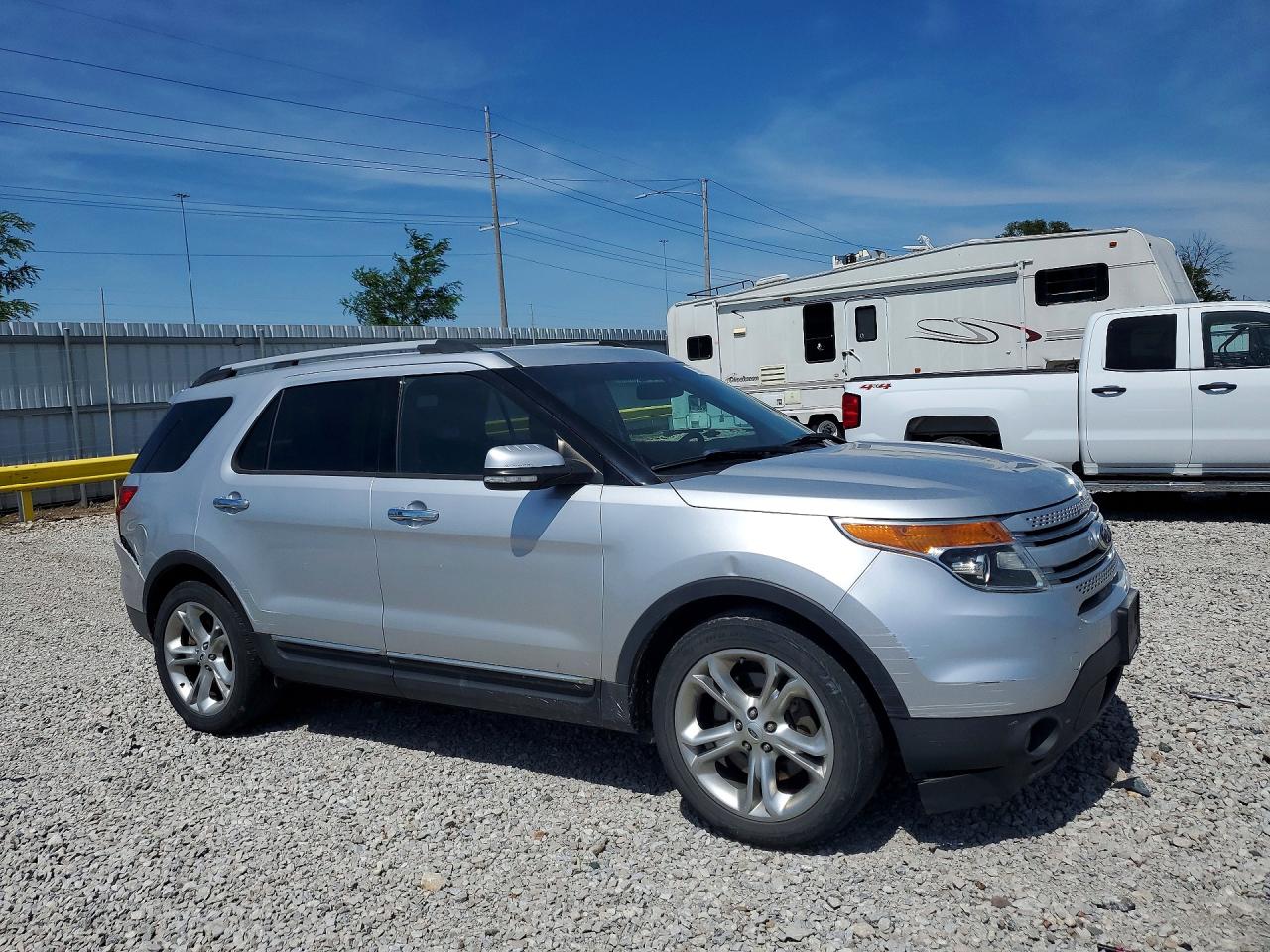 2014 Ford Explorer Limited Silver vin: 1FM5K7F88EGA64626