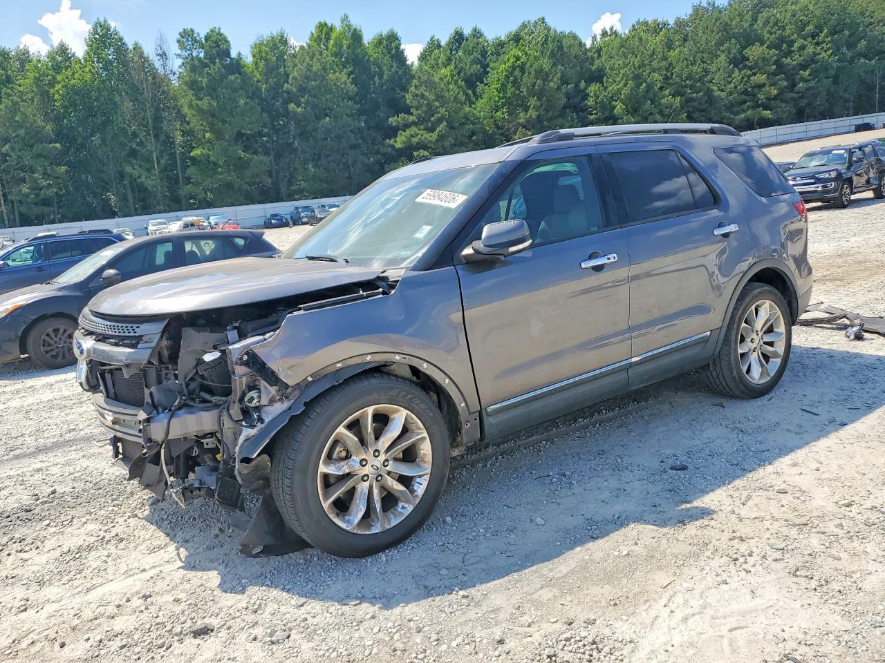 2014 Ford Explorer Limited Gray vin: 1FM5K7F88EGC09910