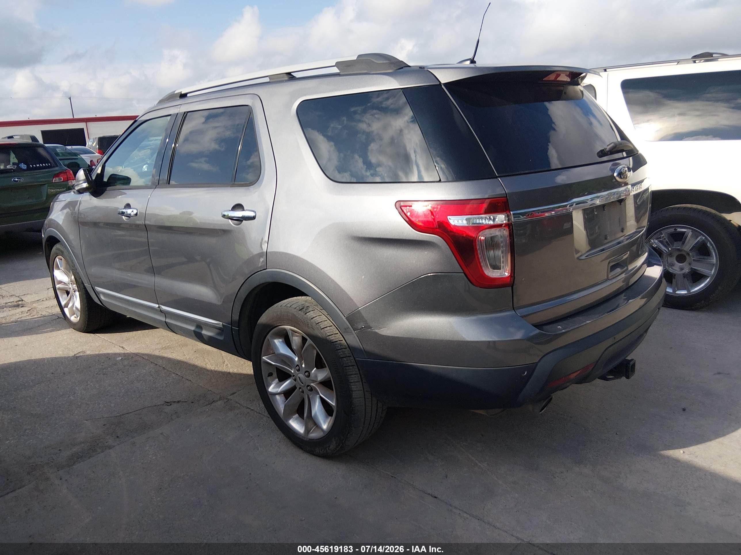 2014 Ford Explorer Limited Gray vin: 1FM5K7F88EGC20146