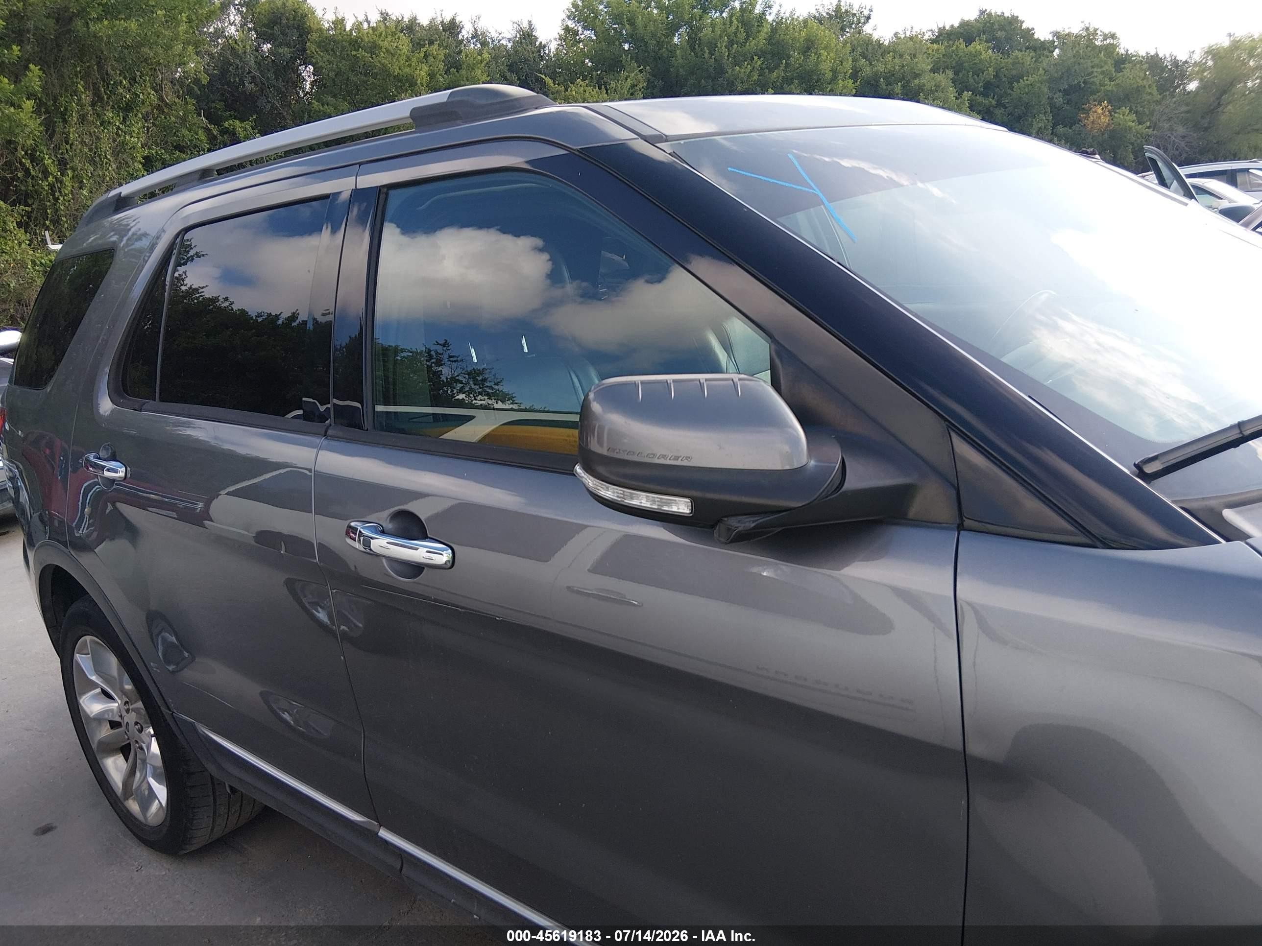 2014 Ford Explorer Limited Gray vin: 1FM5K7F88EGC20146