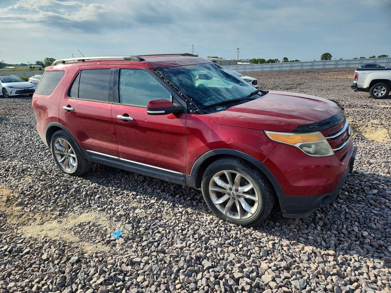 2014 Ford Explorer Limited Burgundy vin: 1FM5K7F88EGC46973