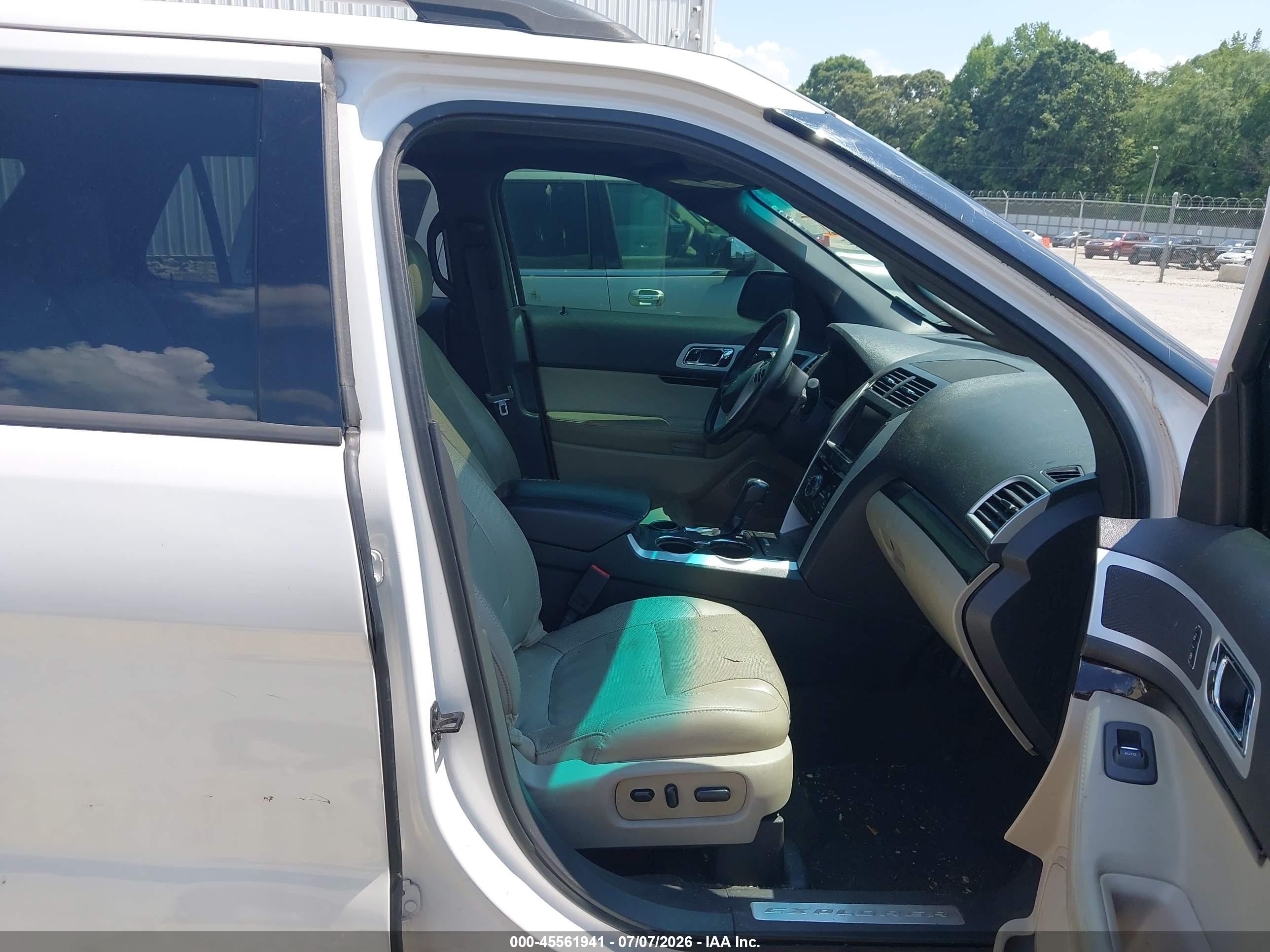 2015 Ford Explorer Limited White vin: 1FM5K7F88FGA17730