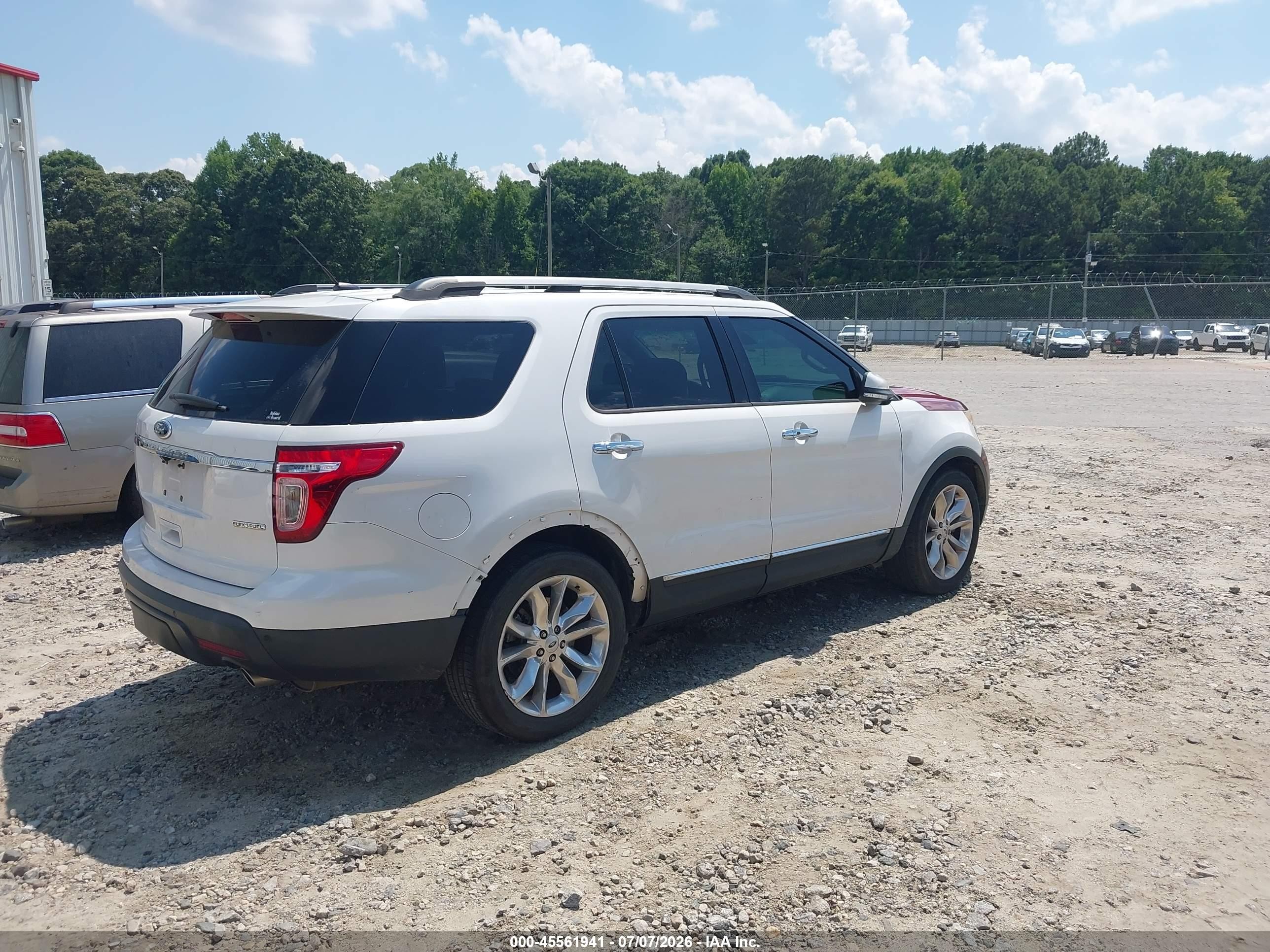 2015 Ford Explorer Limited White vin: 1FM5K7F88FGA17730