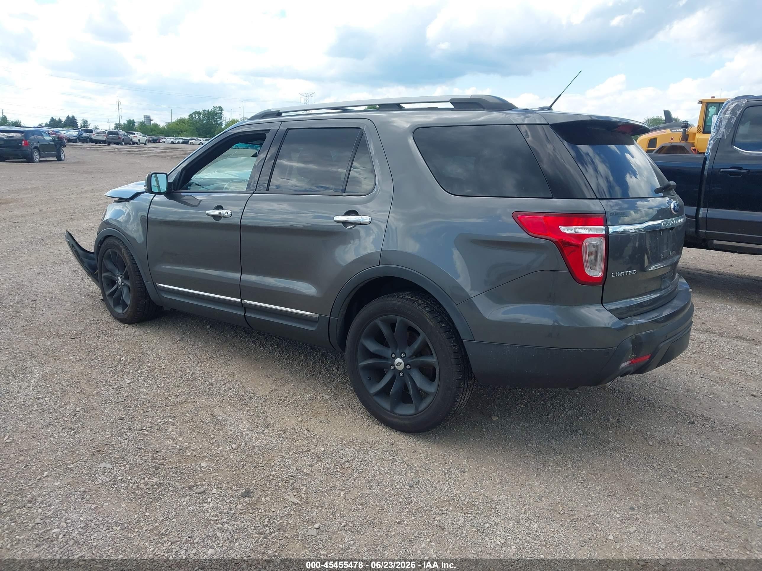 2015 Ford Explorer Limited Gray vin: 1FM5K7F88FGB50360