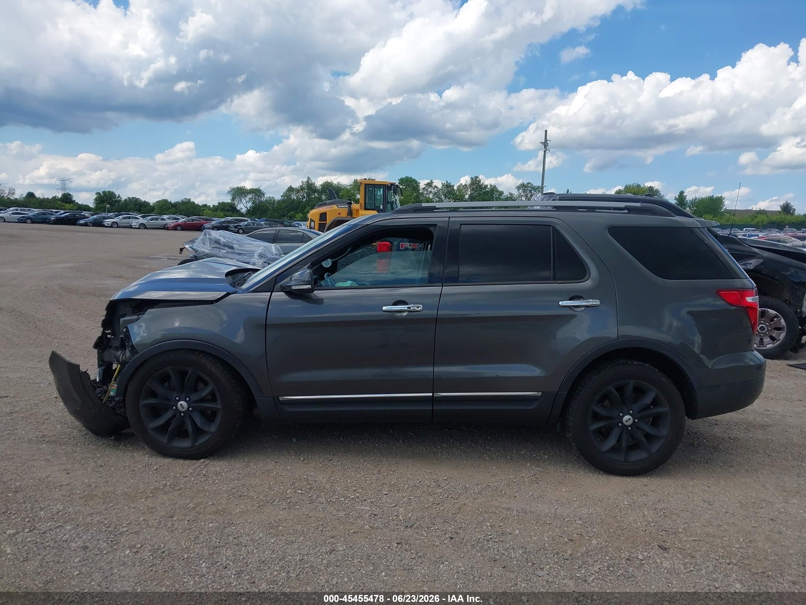 2015 Ford Explorer Limited Gray vin: 1FM5K7F88FGB50360
