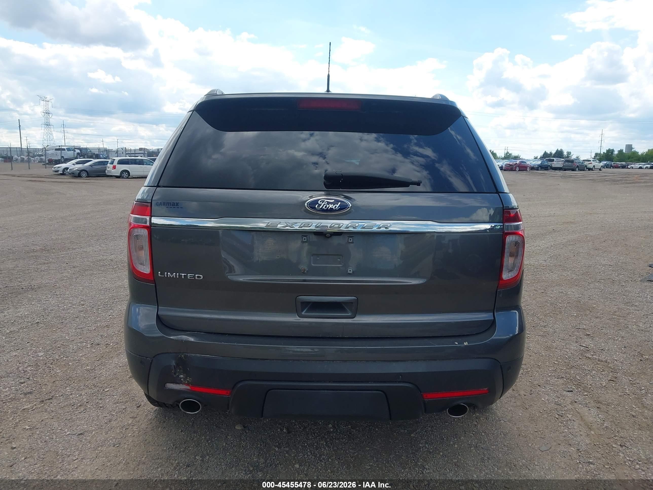 2015 Ford Explorer Limited Gray vin: 1FM5K7F88FGB50360