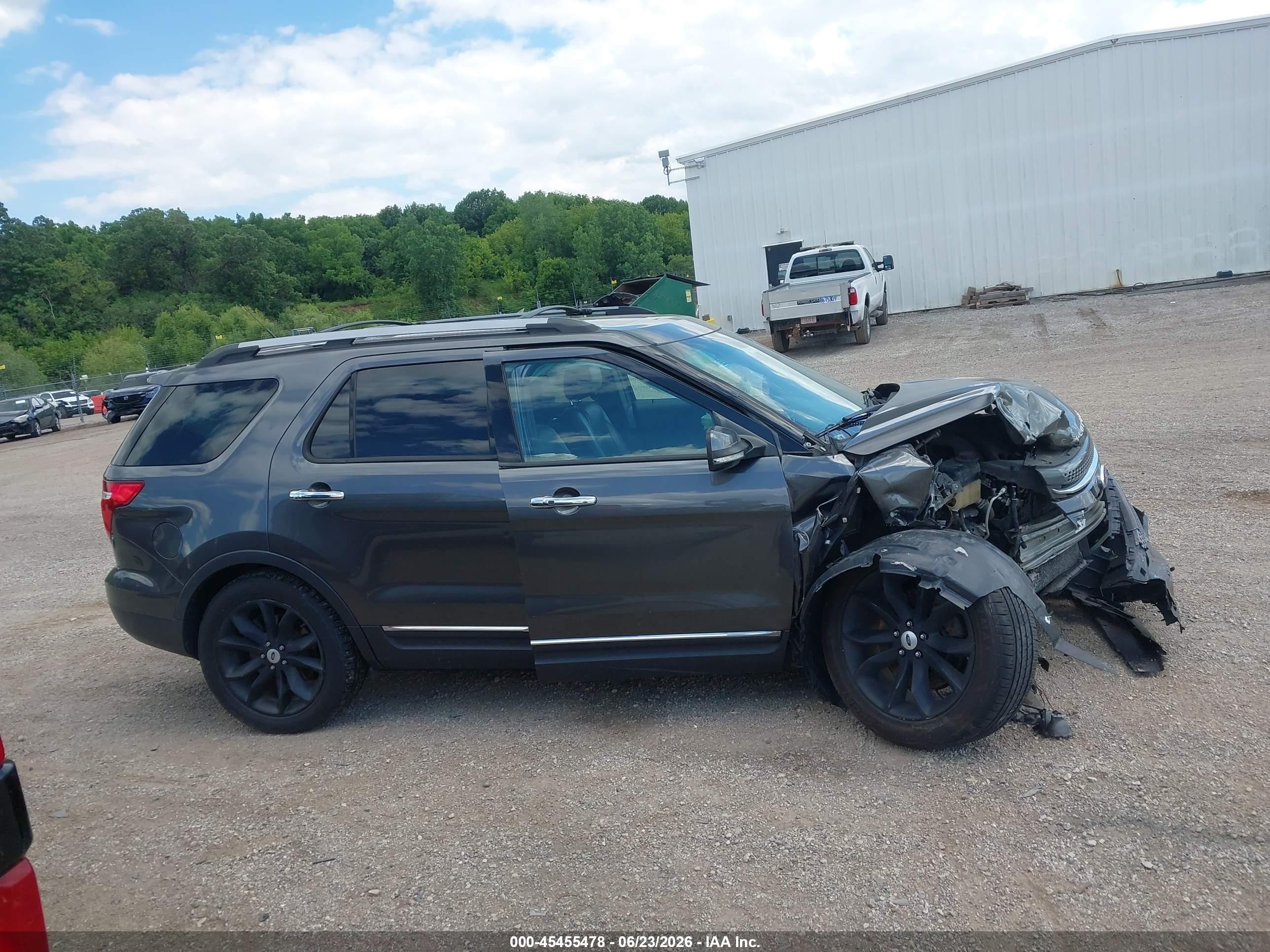 2015 Ford Explorer Limited Gray vin: 1FM5K7F88FGB50360