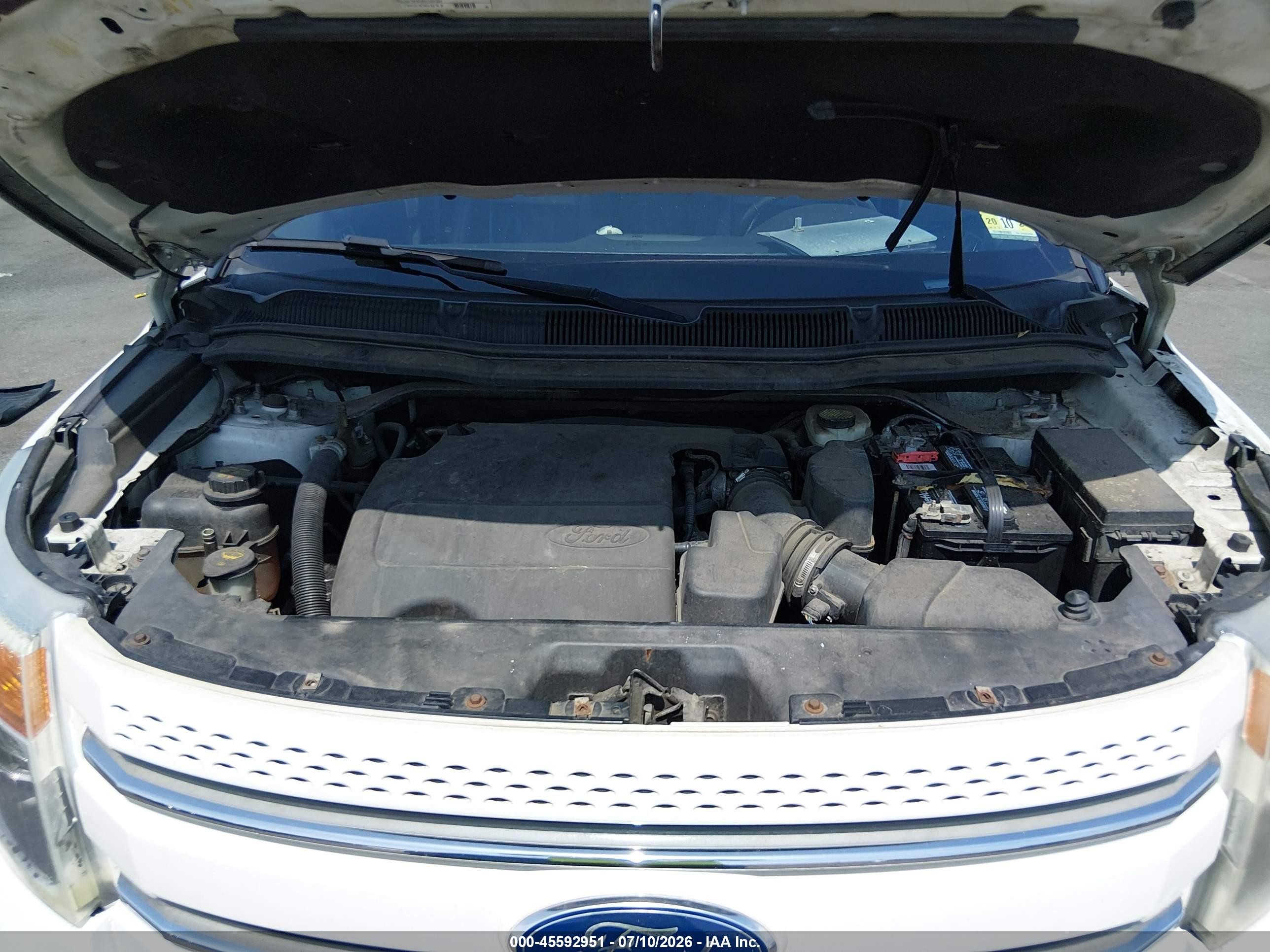 2015 Ford Explorer Limited White vin: 1FM5K7F88FGC59840
