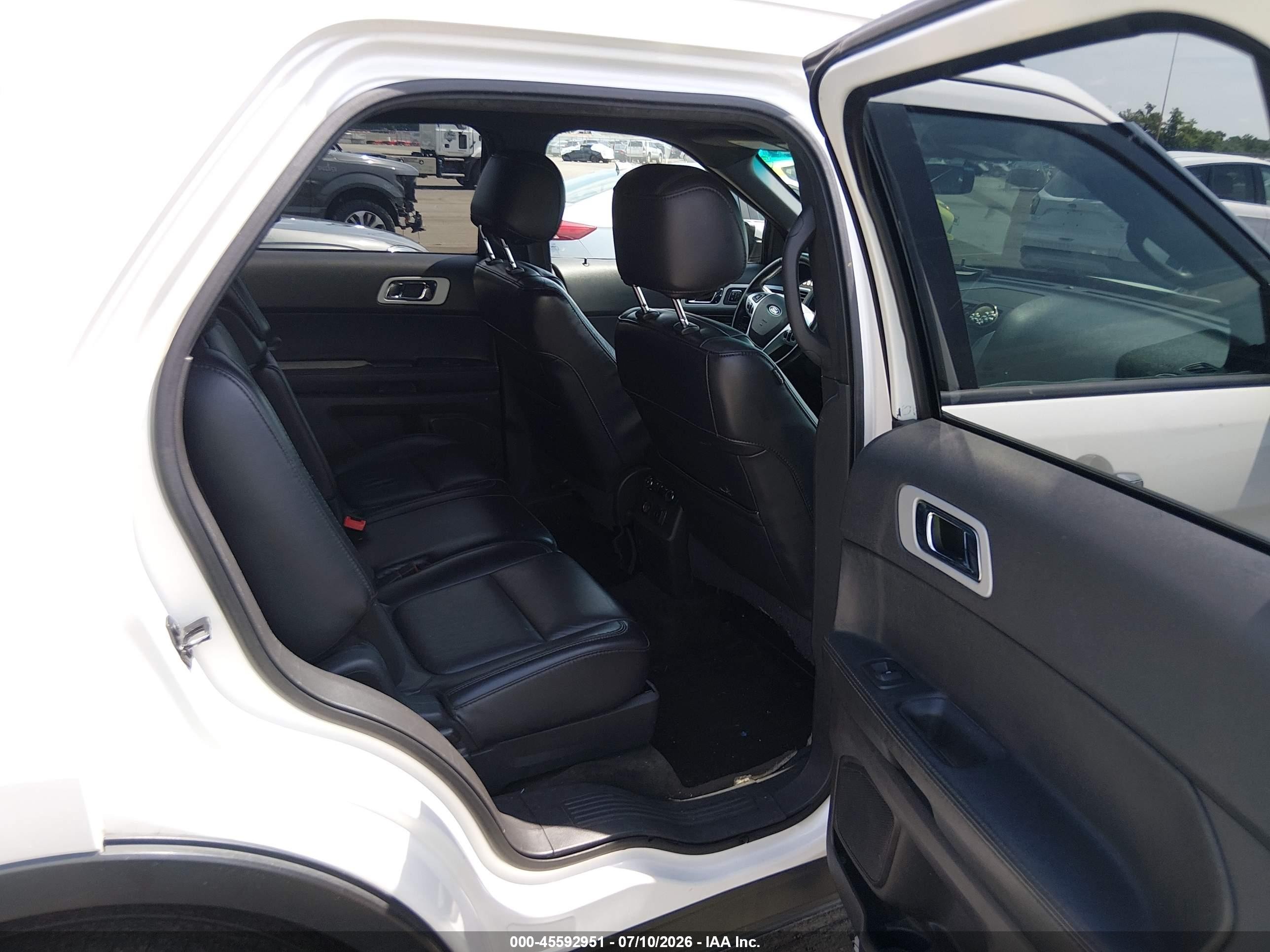 2015 Ford Explorer Limited White vin: 1FM5K7F88FGC59840