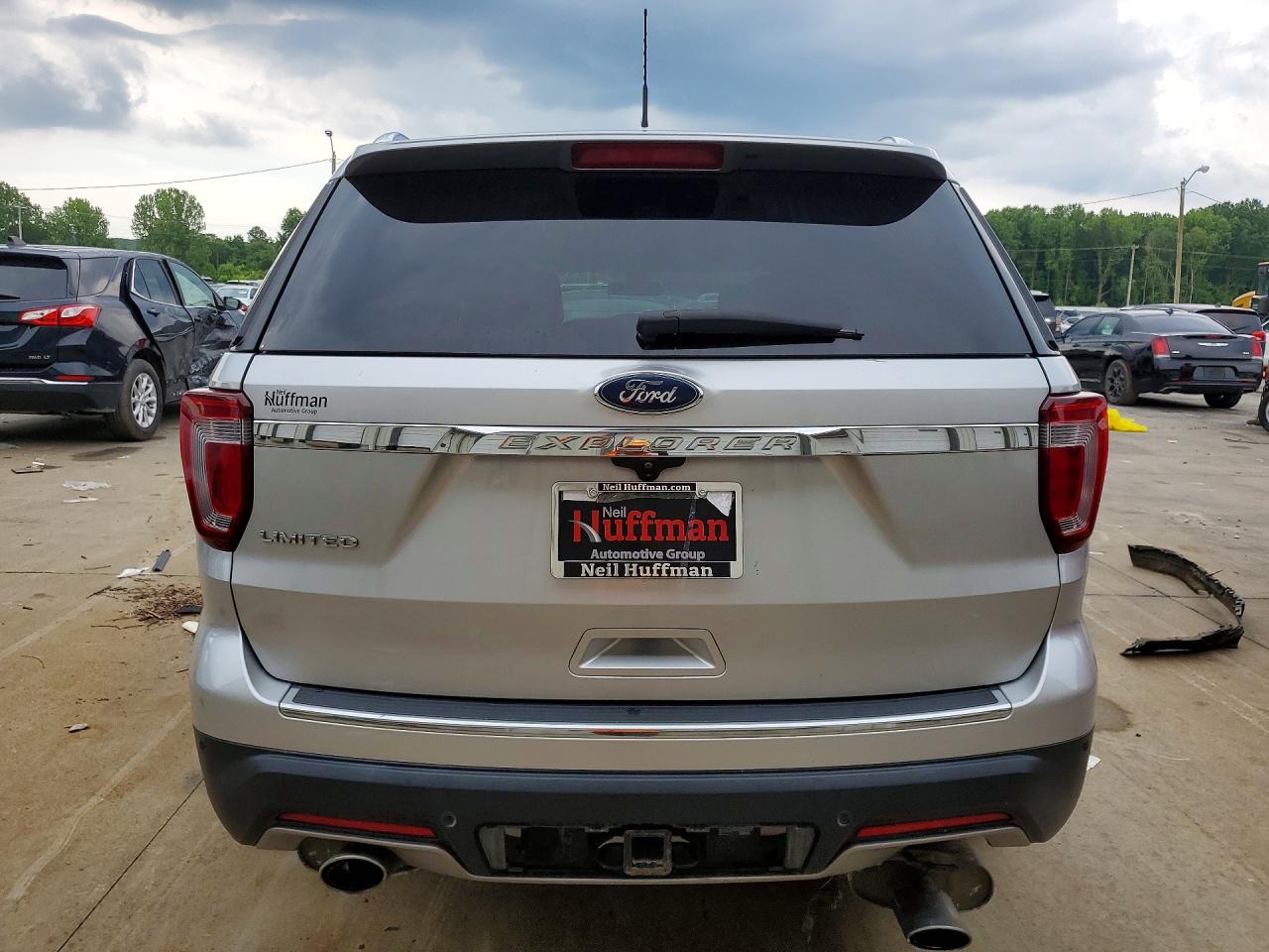 2018 Ford Explorer Limited Silver vin: 1FM5K7F88JGC67168