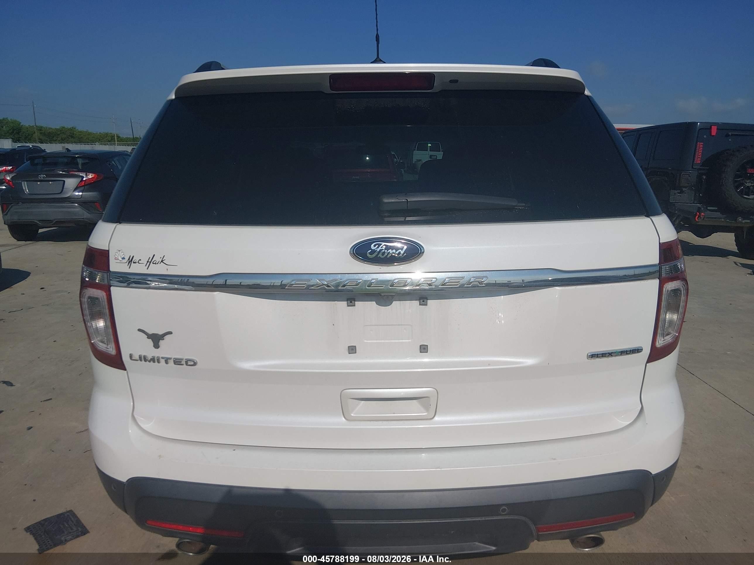 2013 Ford Explorer Limited White vin: 1FM5K7F89DGA11805