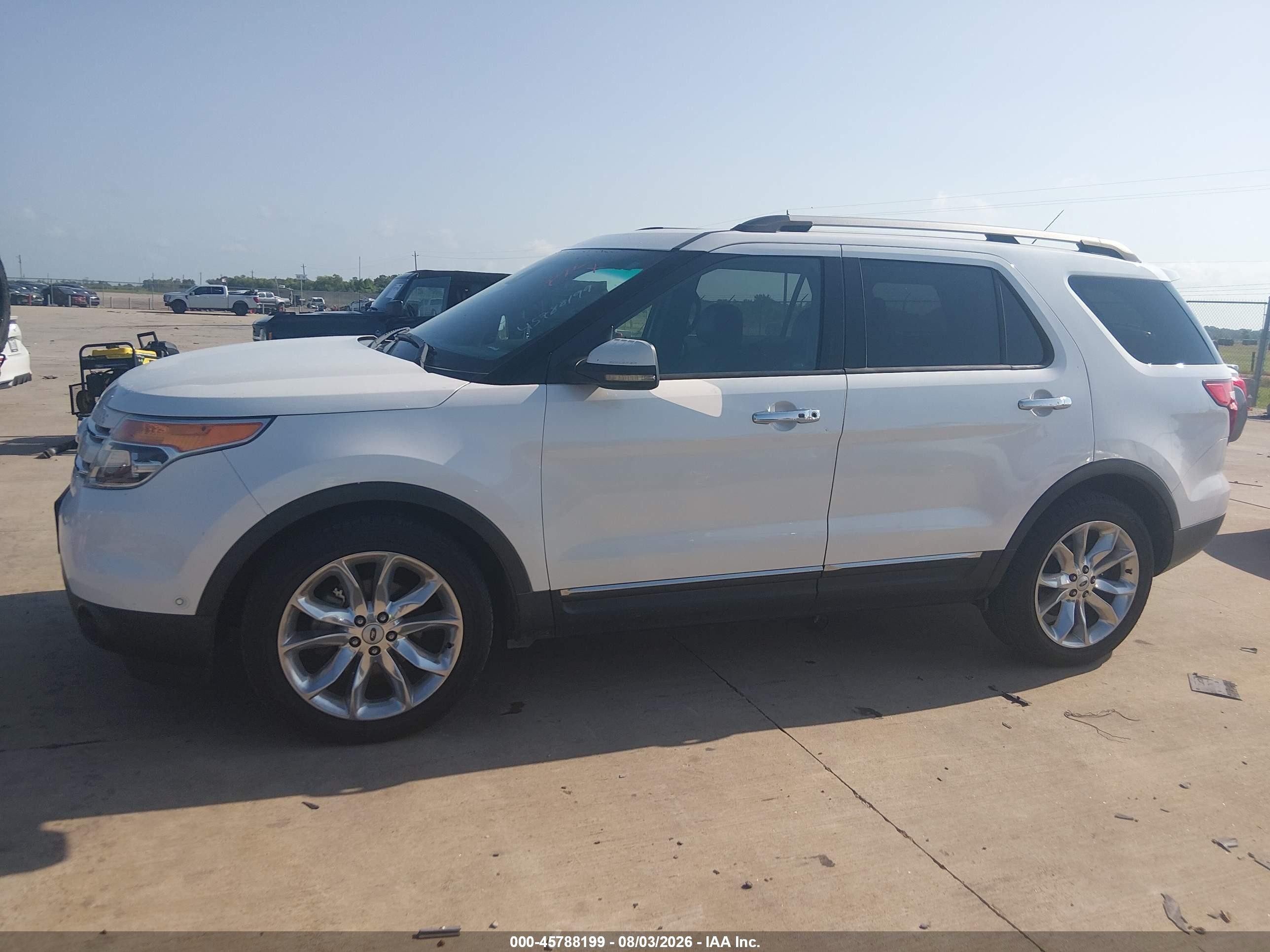 2013 Ford Explorer Limited White vin: 1FM5K7F89DGA11805