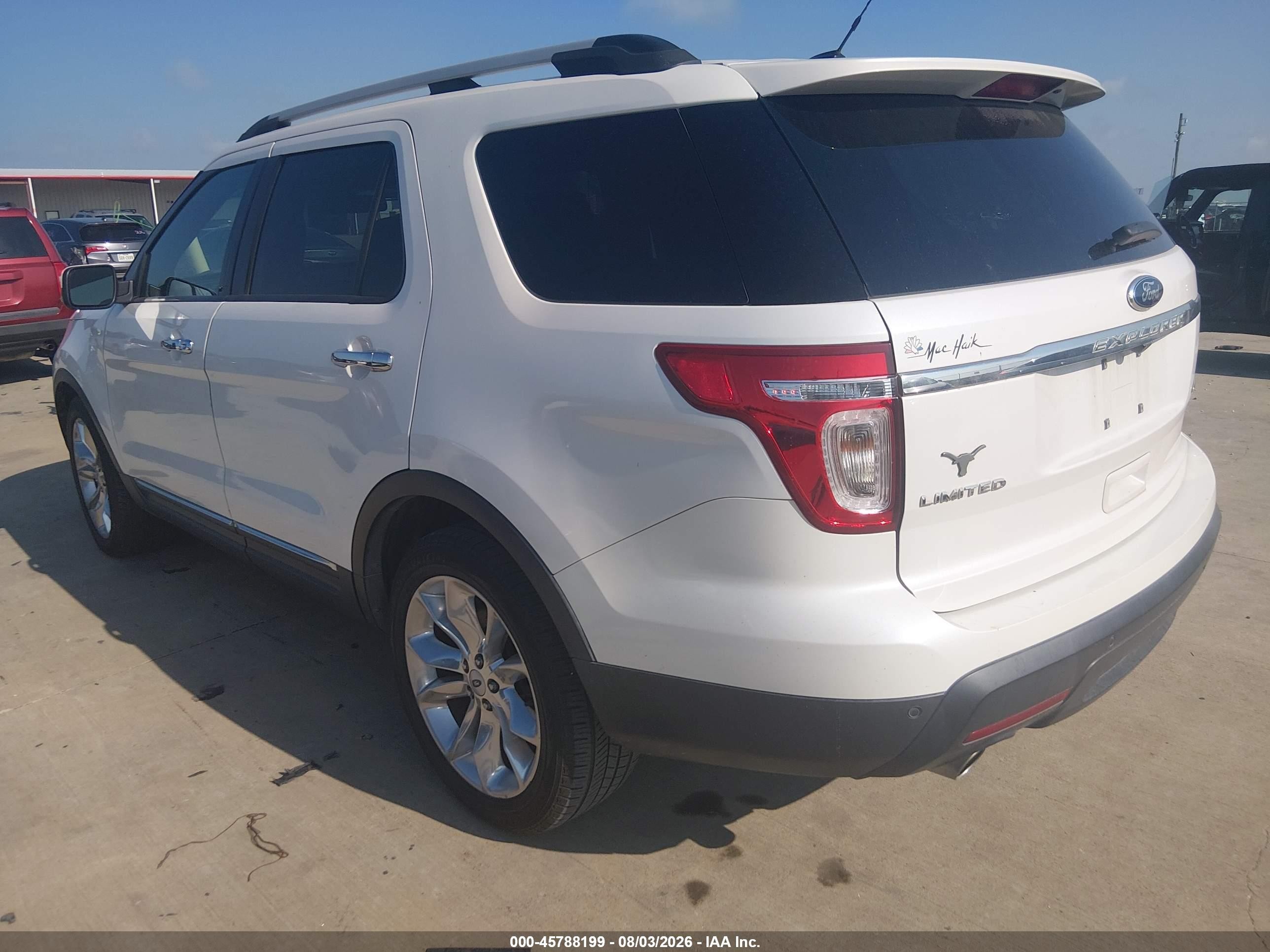 2013 Ford Explorer Limited White vin: 1FM5K7F89DGA11805