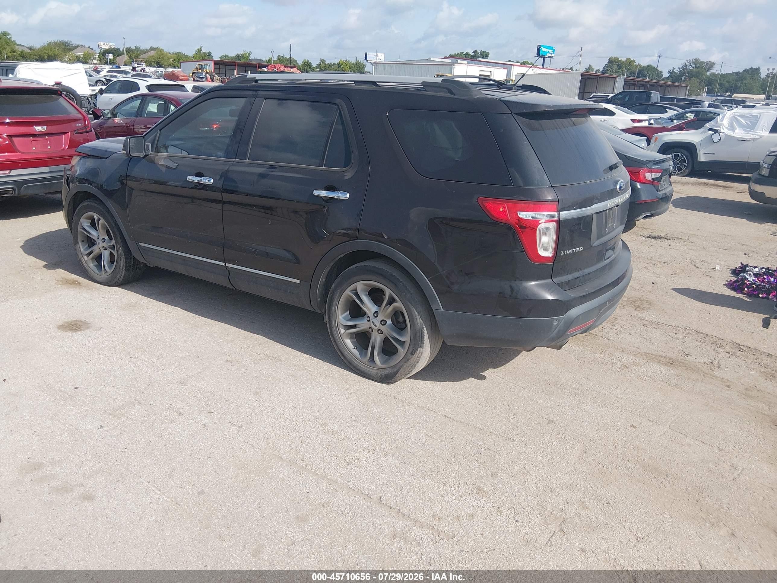 2013 Ford Explorer Limited Black vin: 1FM5K7F89DGA17328
