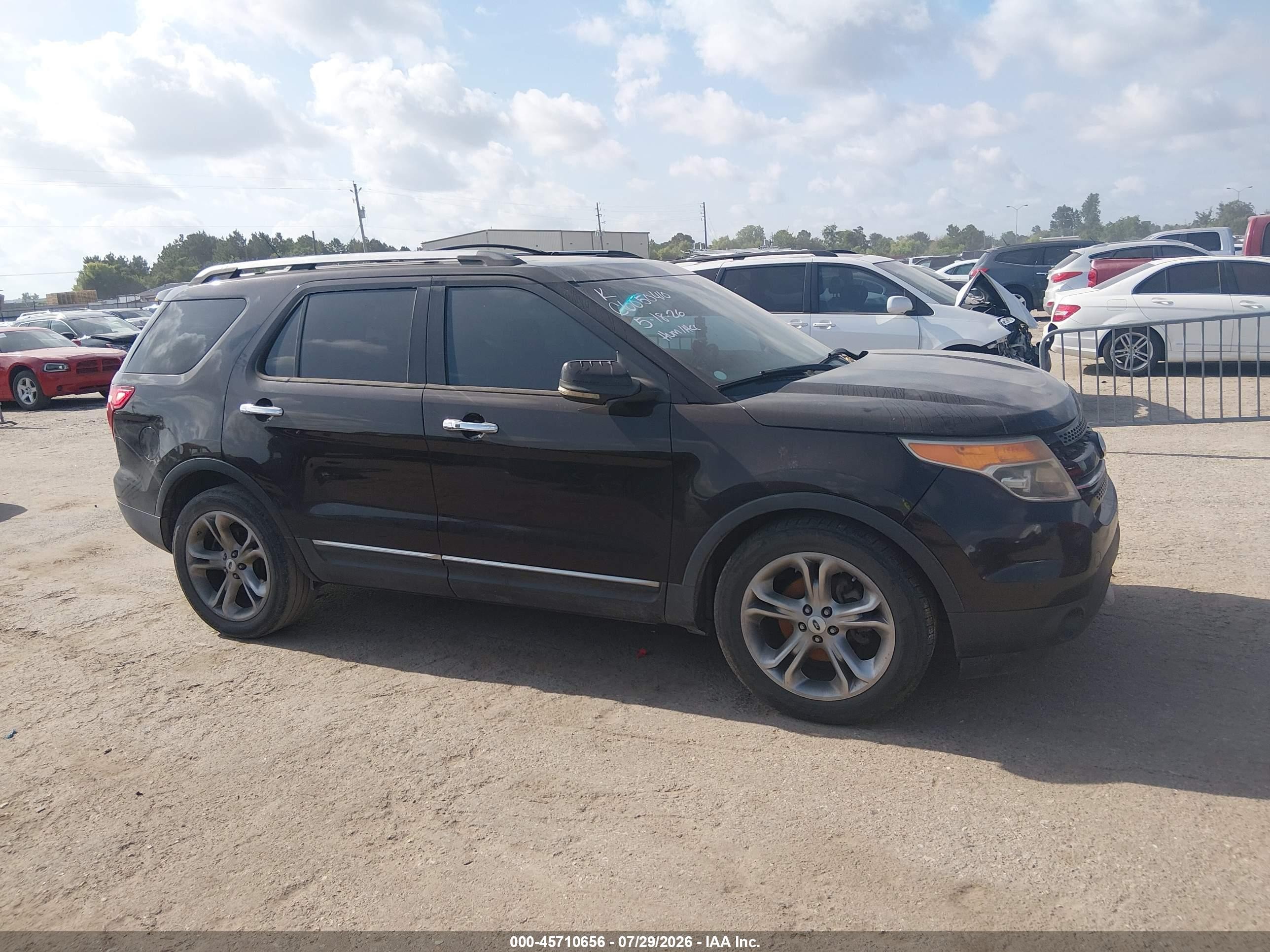 2013 Ford Explorer Limited Black vin: 1FM5K7F89DGA17328