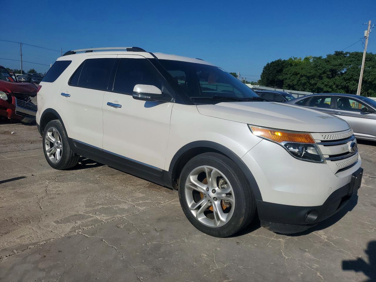 2013 Ford Explorer Limited White vin: 1FM5K7F89DGA62818