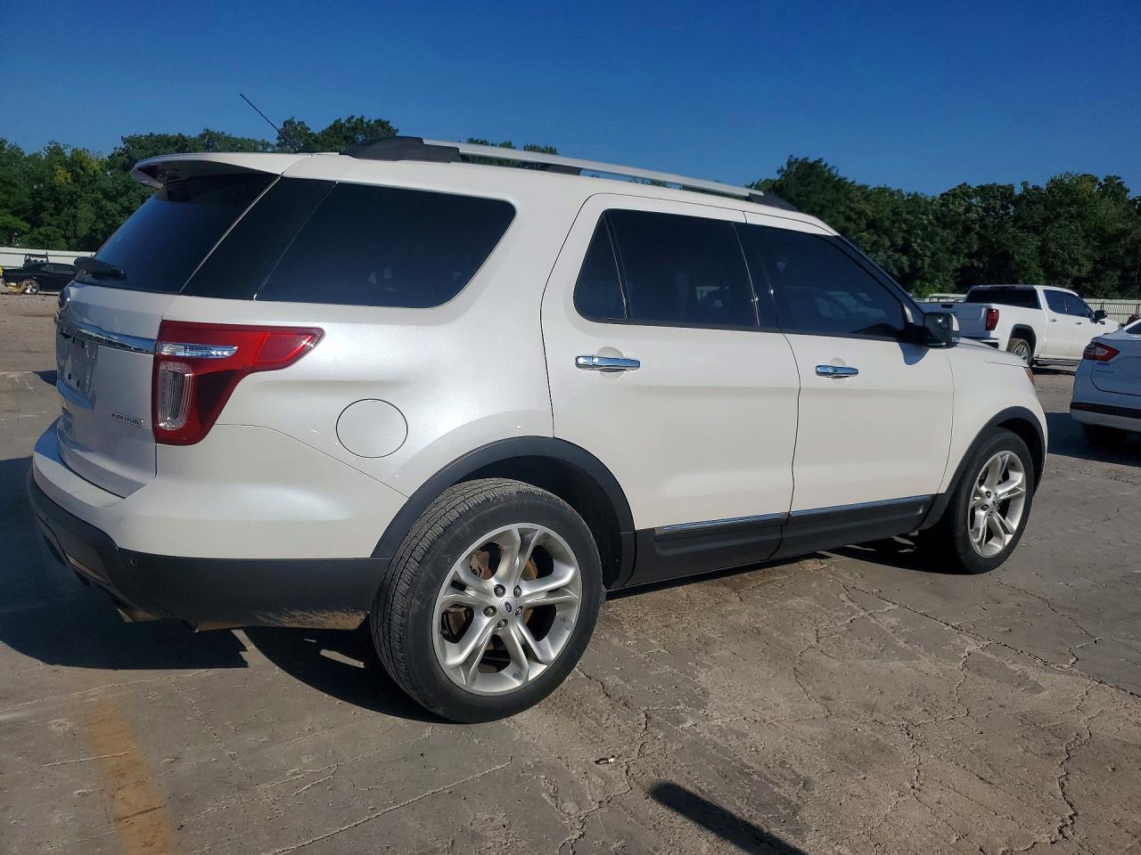2013 Ford Explorer Limited White vin: 1FM5K7F89DGA62818