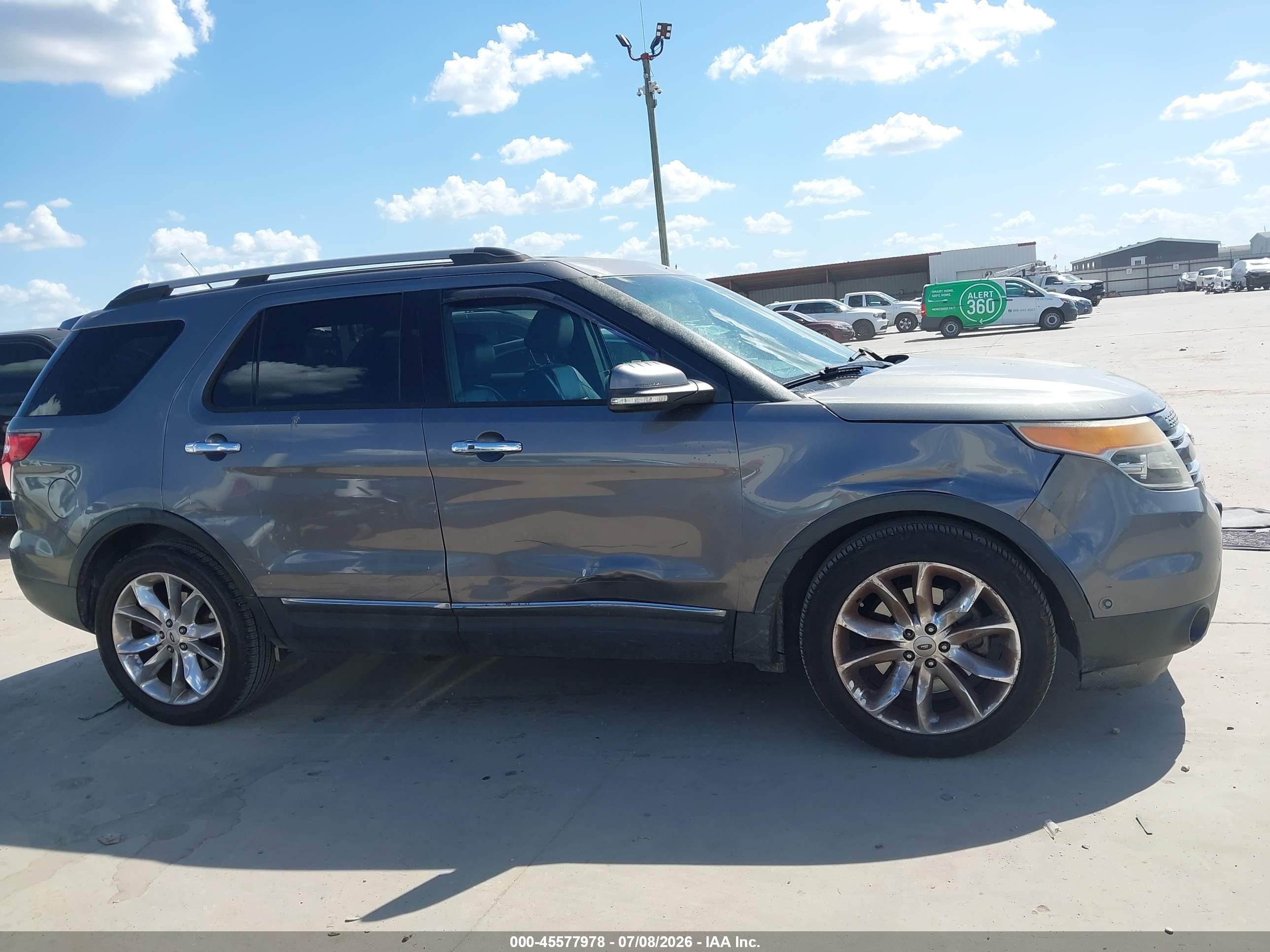 2013 Ford Explorer Limited Gray vin: 1FM5K7F89DGB52700