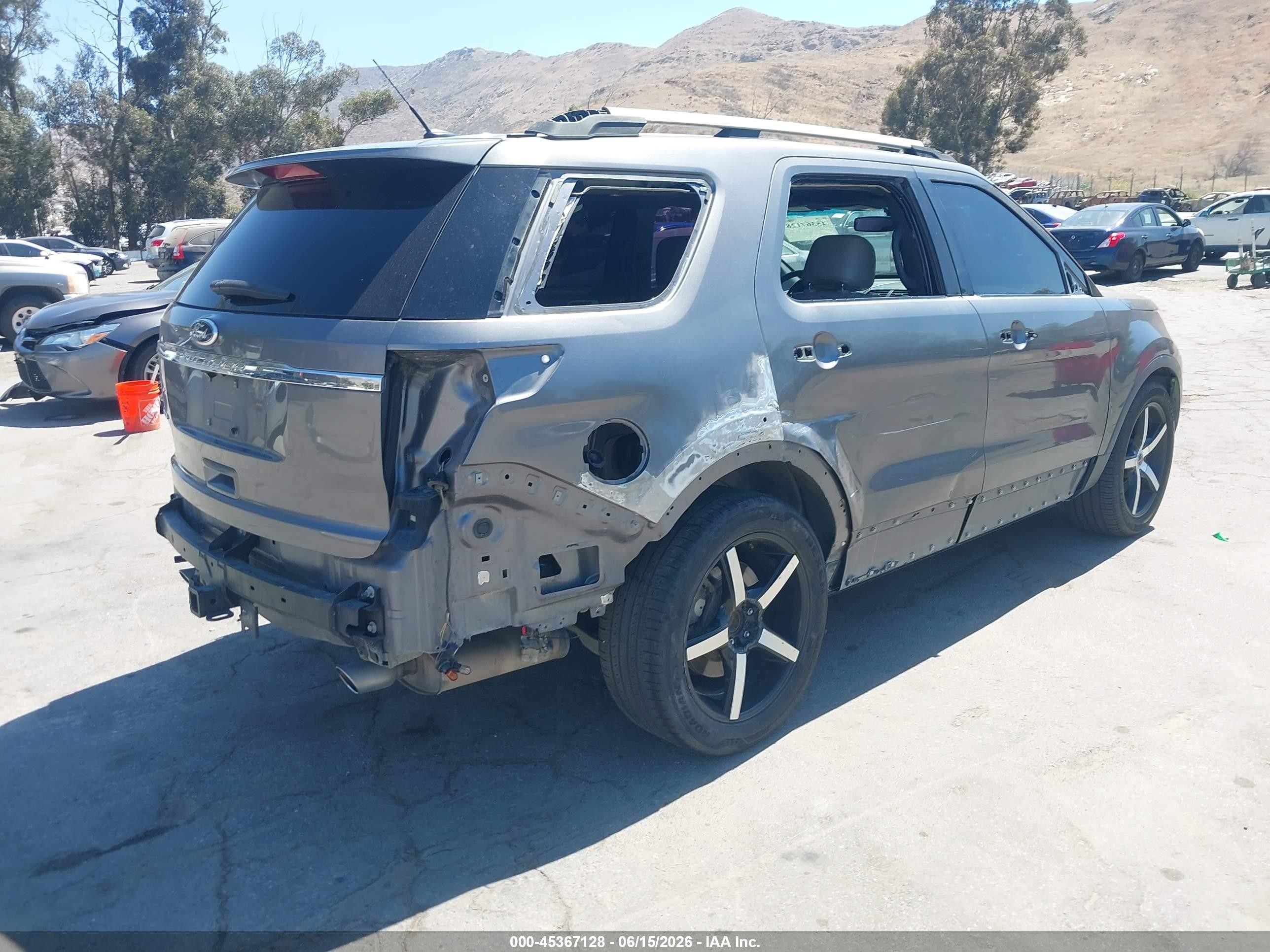 2013 Ford Explorer Limited Gray vin: 1FM5K7F89DGB53670