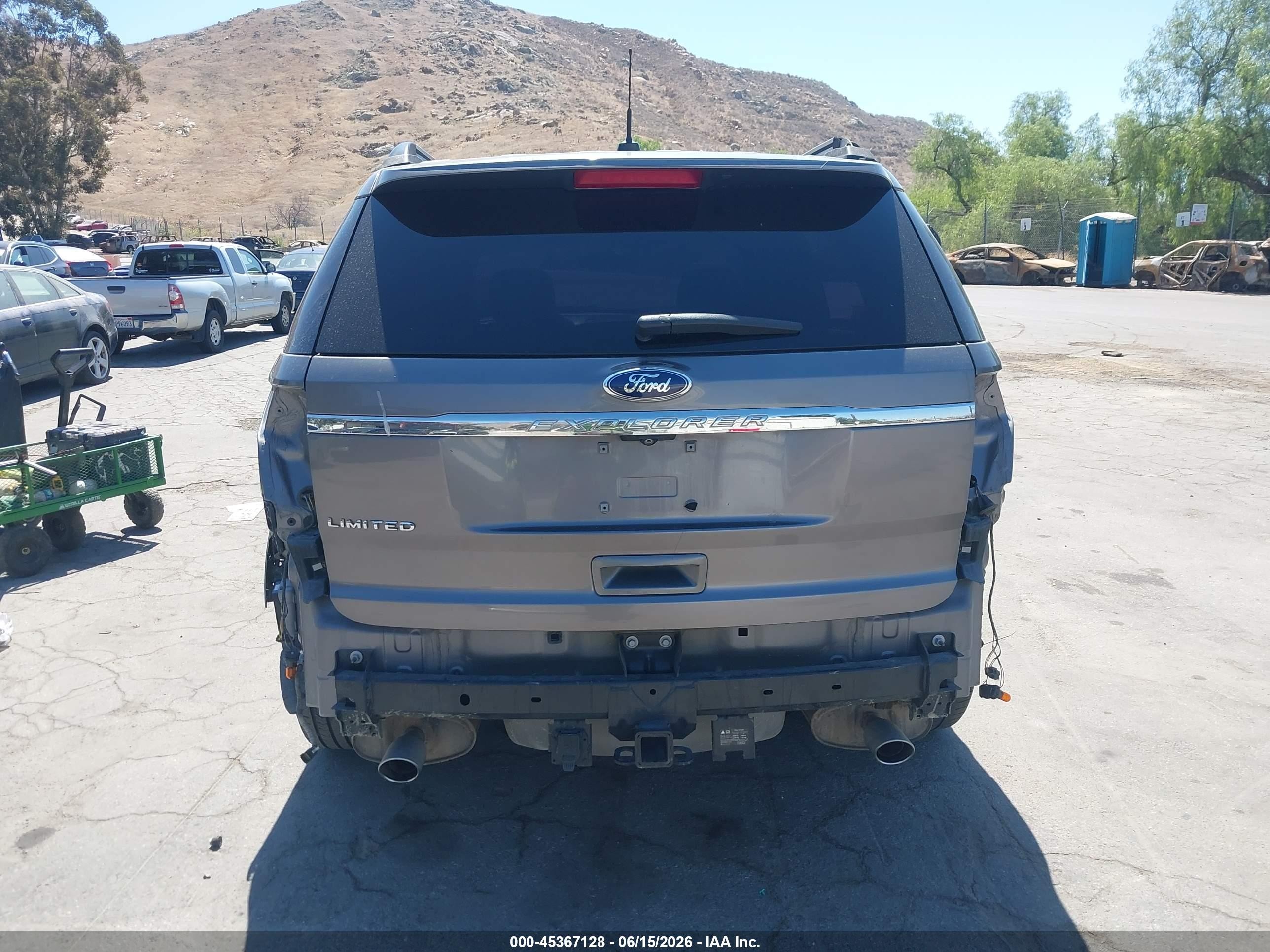 2013 Ford Explorer Limited Gray vin: 1FM5K7F89DGB53670