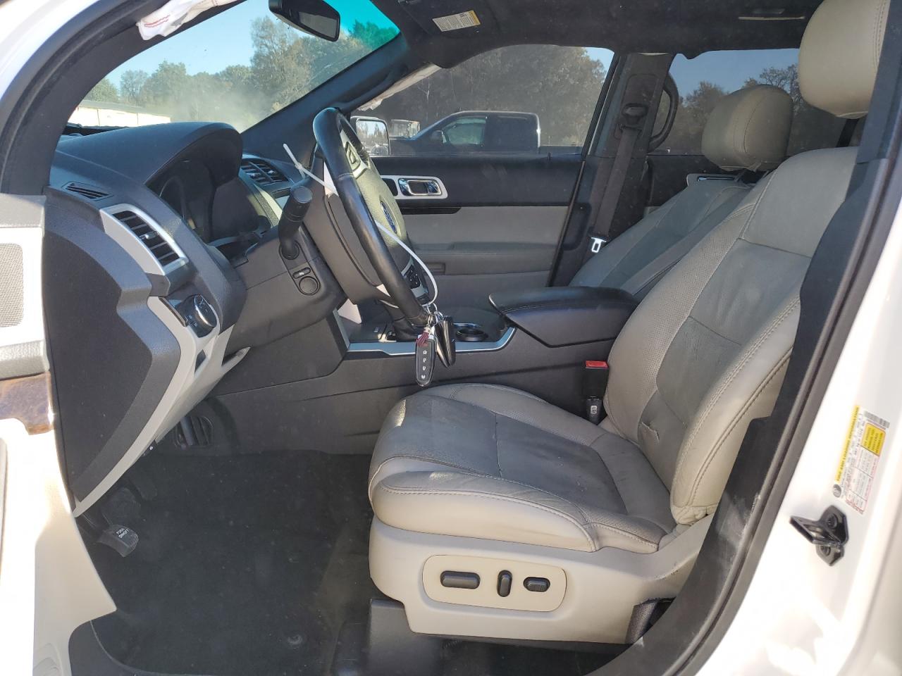 2013 Ford Explorer Limited White vin: 1FM5K7F89DGC28058